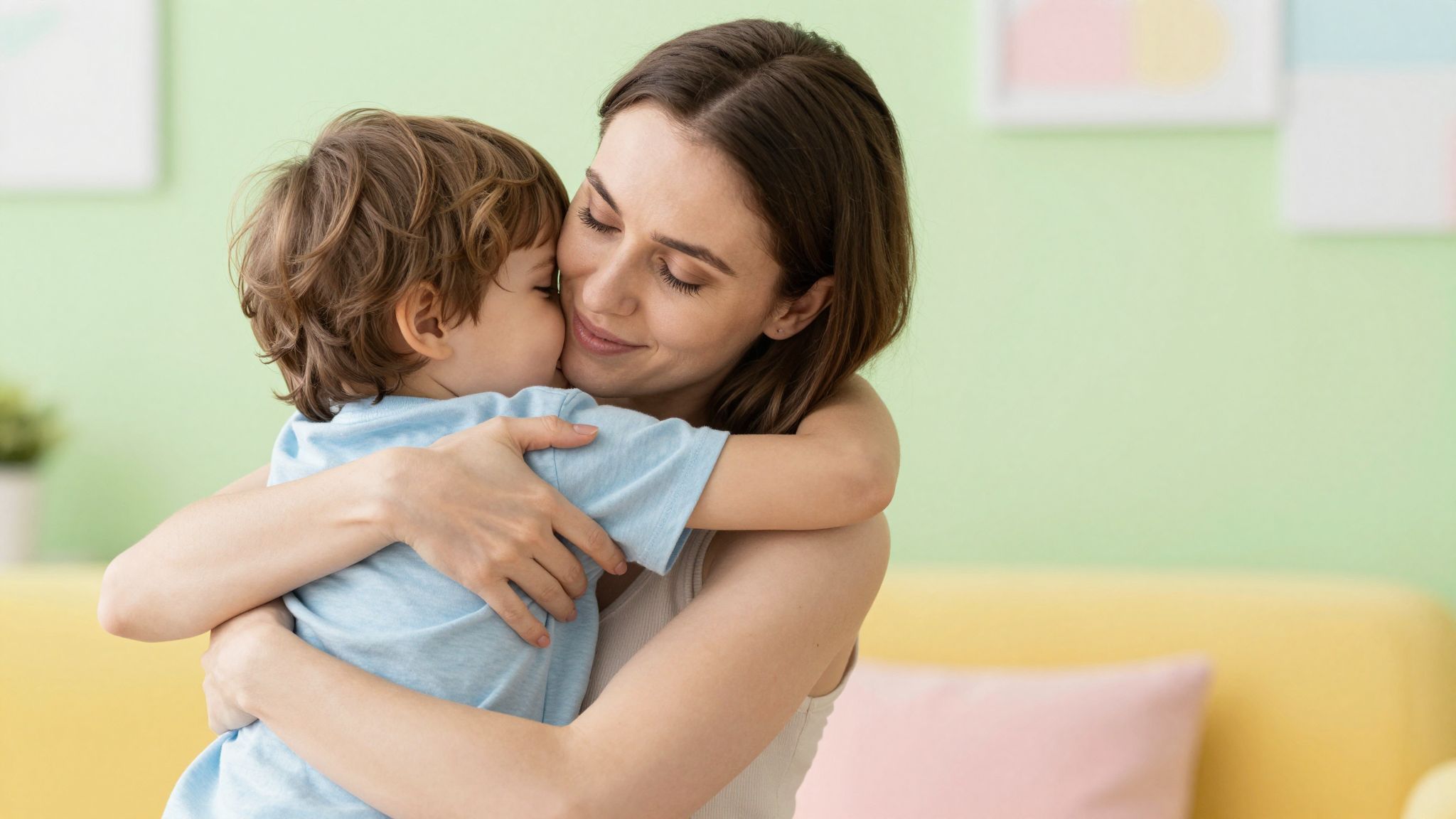 Az ölelés elősegíti a gyermekek érzelmi fejlődését.