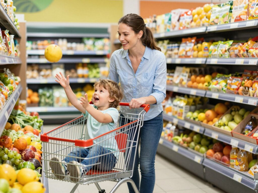 Bevásárlás gyerekkel hiszti nélkül? Egy anya szuper játékötlete megváltoztatja az életed