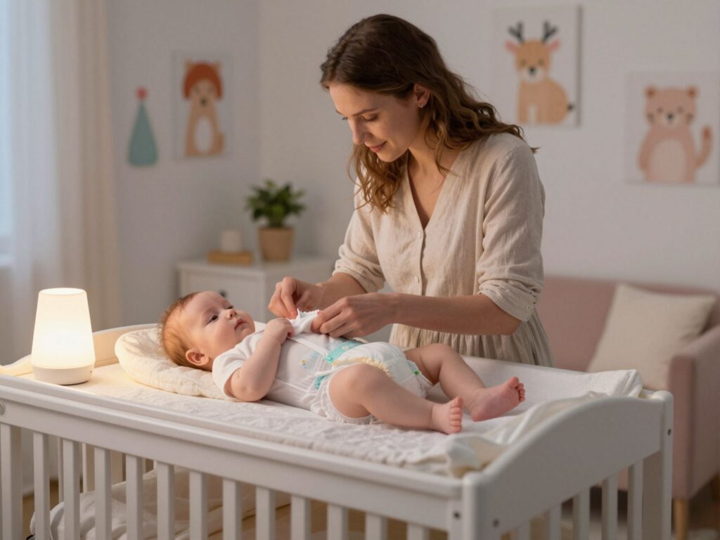 Éjszakai pelenkacsere: mikor szükséges és mikor hagyhatod aludni a babát?