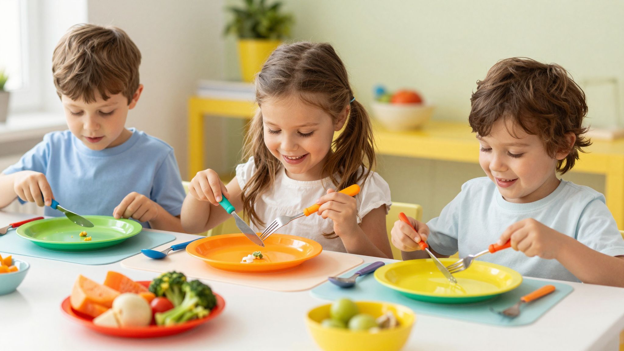 A helyes evőeszköz-használat már kiskorban fontos alap.