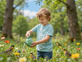 Ez a kisfiú a természet legnagyobb barátja: mindenkit elvarázsol a napi rutinja