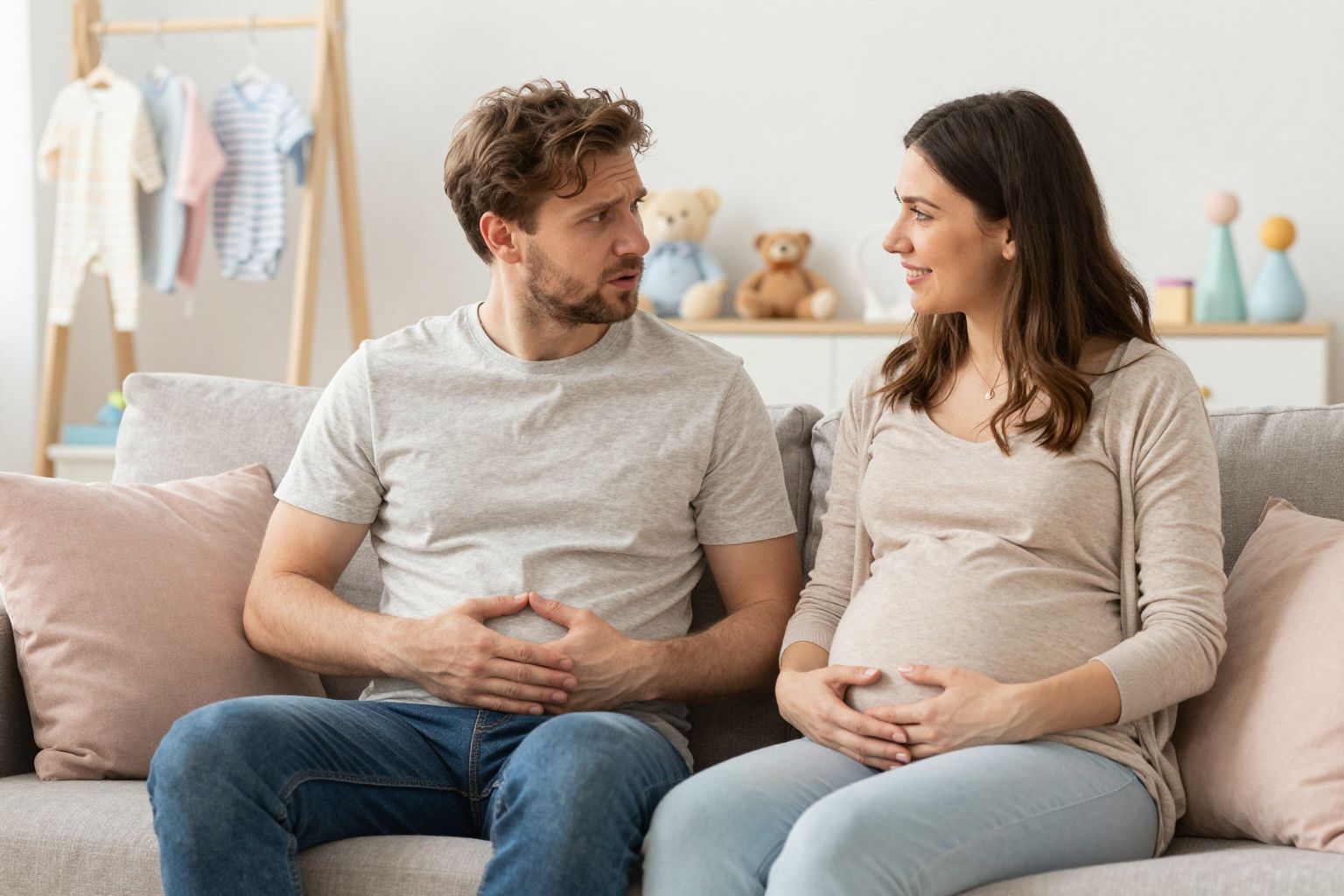 A Couvade-szindróma apákra is hatással van terhesség alatt.