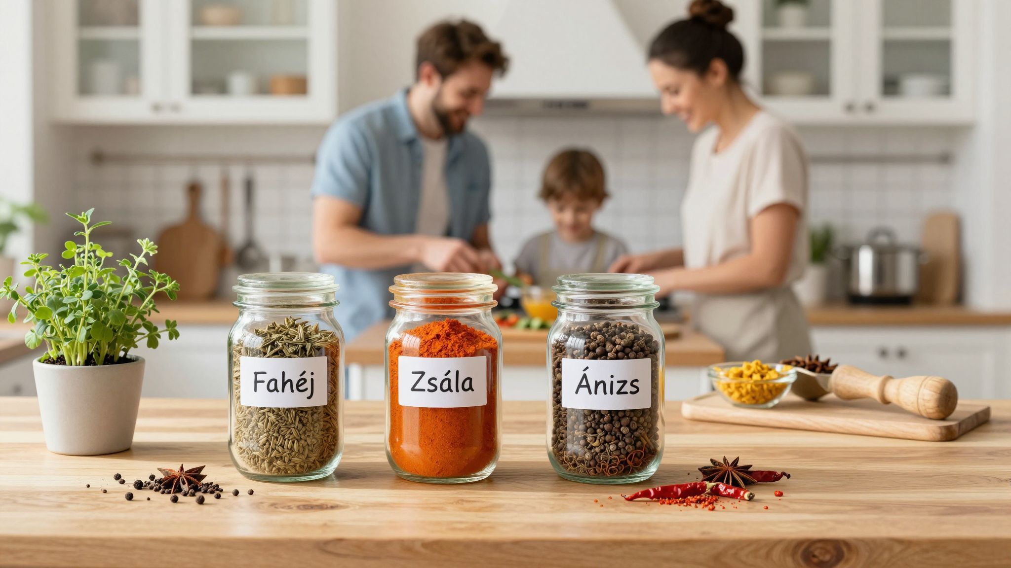 A Fahéj, Zsálya és Ánizs nevek fűszeres jelentésűek.