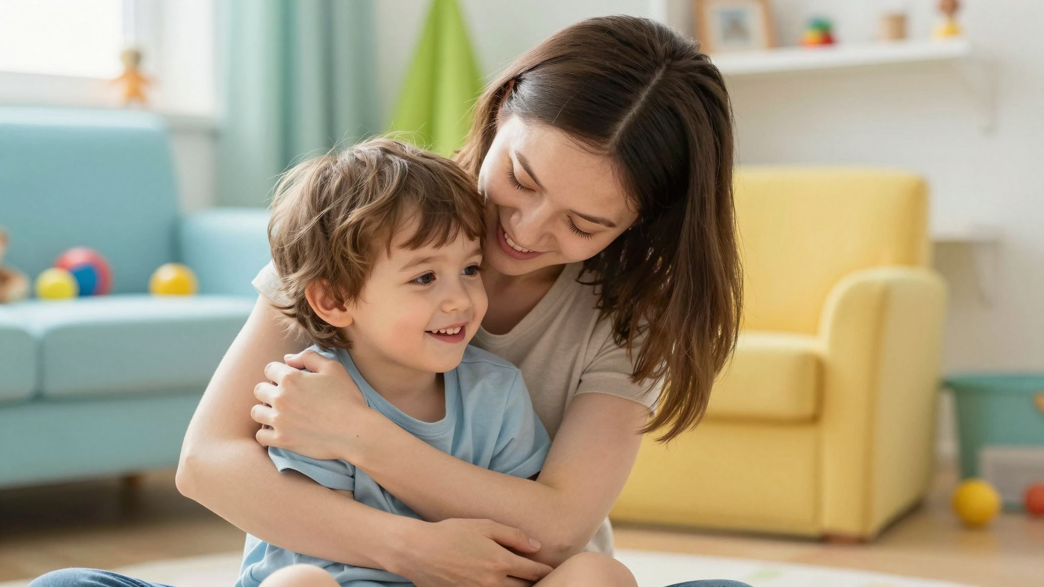 A fizikai érintés serkenti a gyermek agyának idegi kapcsolatait.