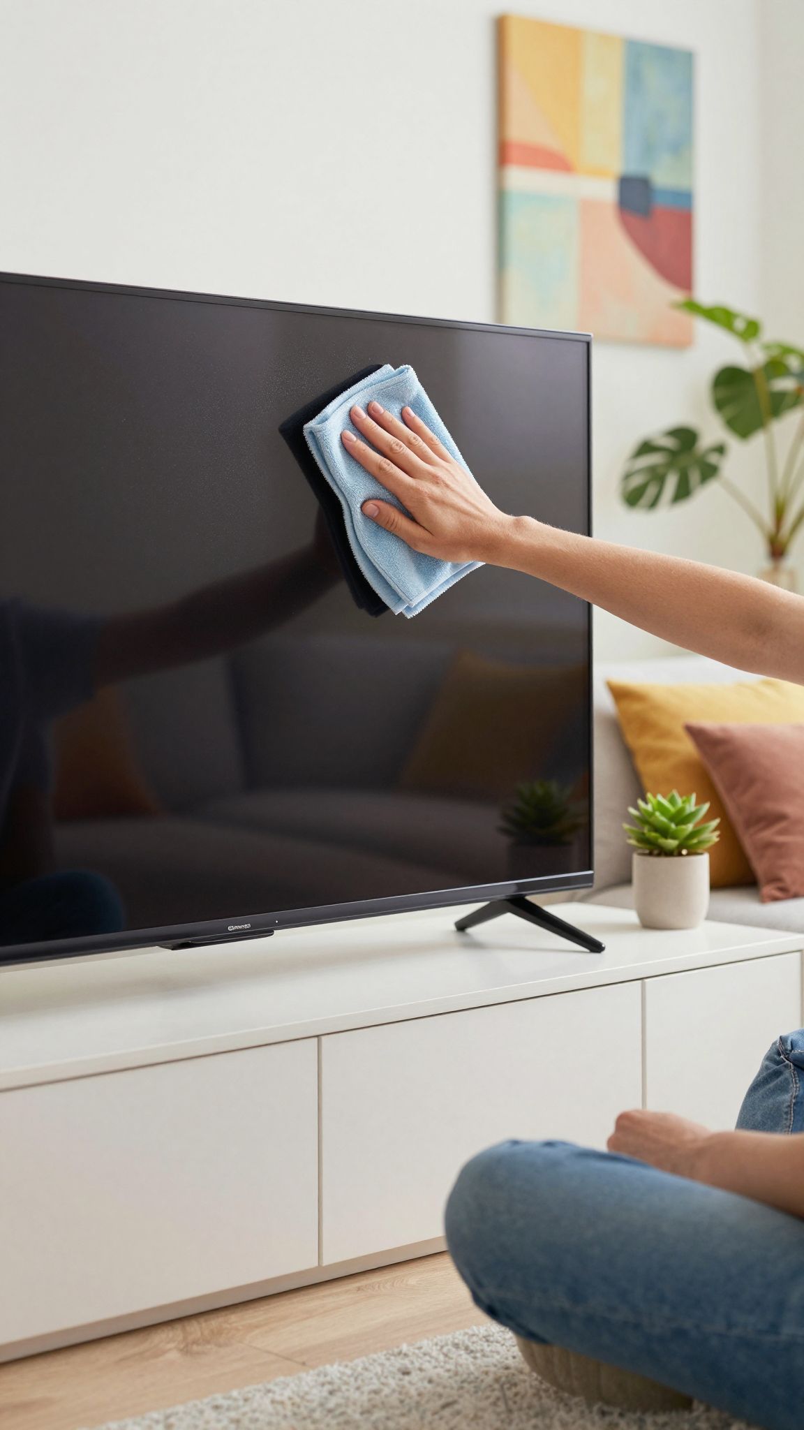 A mikroszálas kendő a legjobb választás a tisztításhoz.