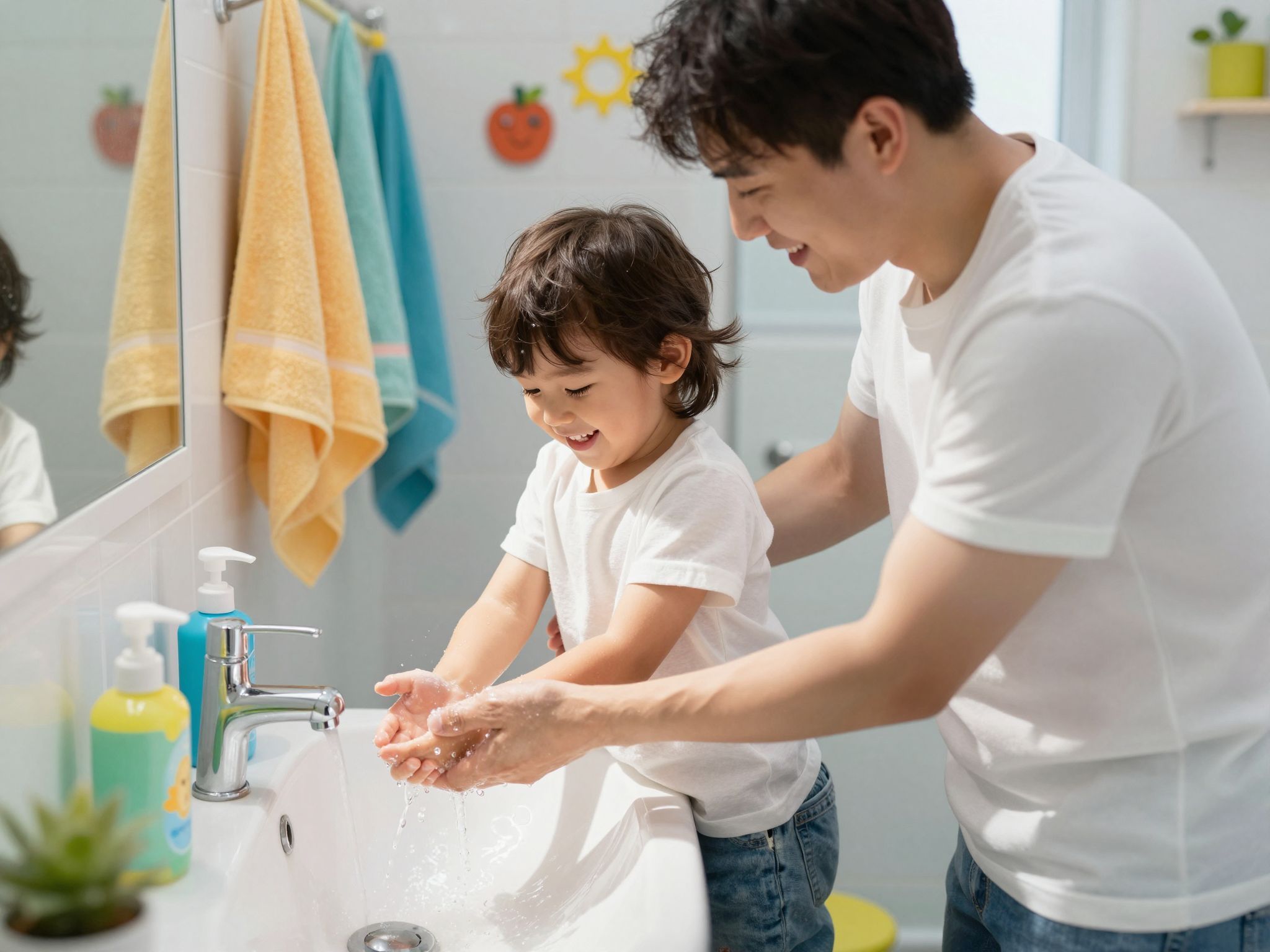 A gyerekek számára a szappanozás játékos élmény lehet!