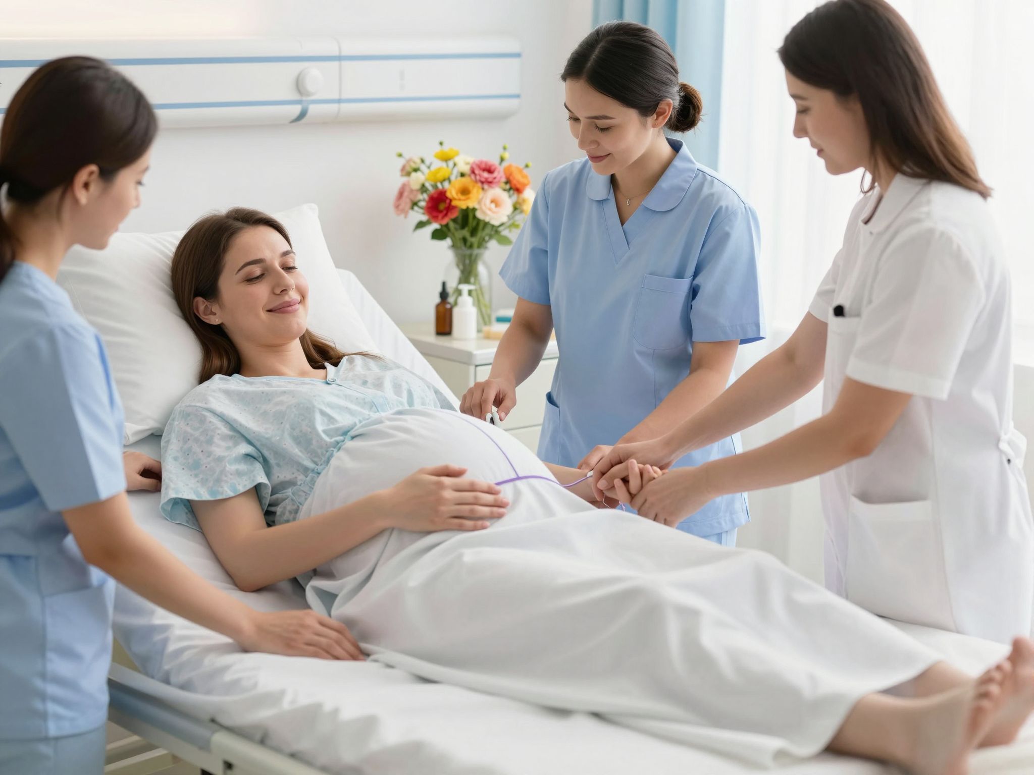 A lila vonal a méhnyak tágulását jelzi vajúdáskor.