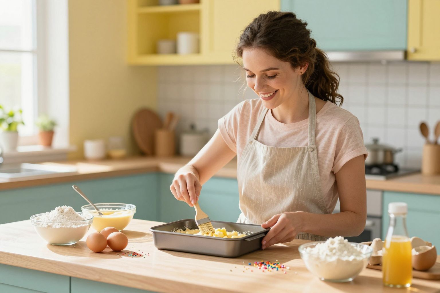 Használj sütőpapírt az alján a könnyű eltávolításhoz!