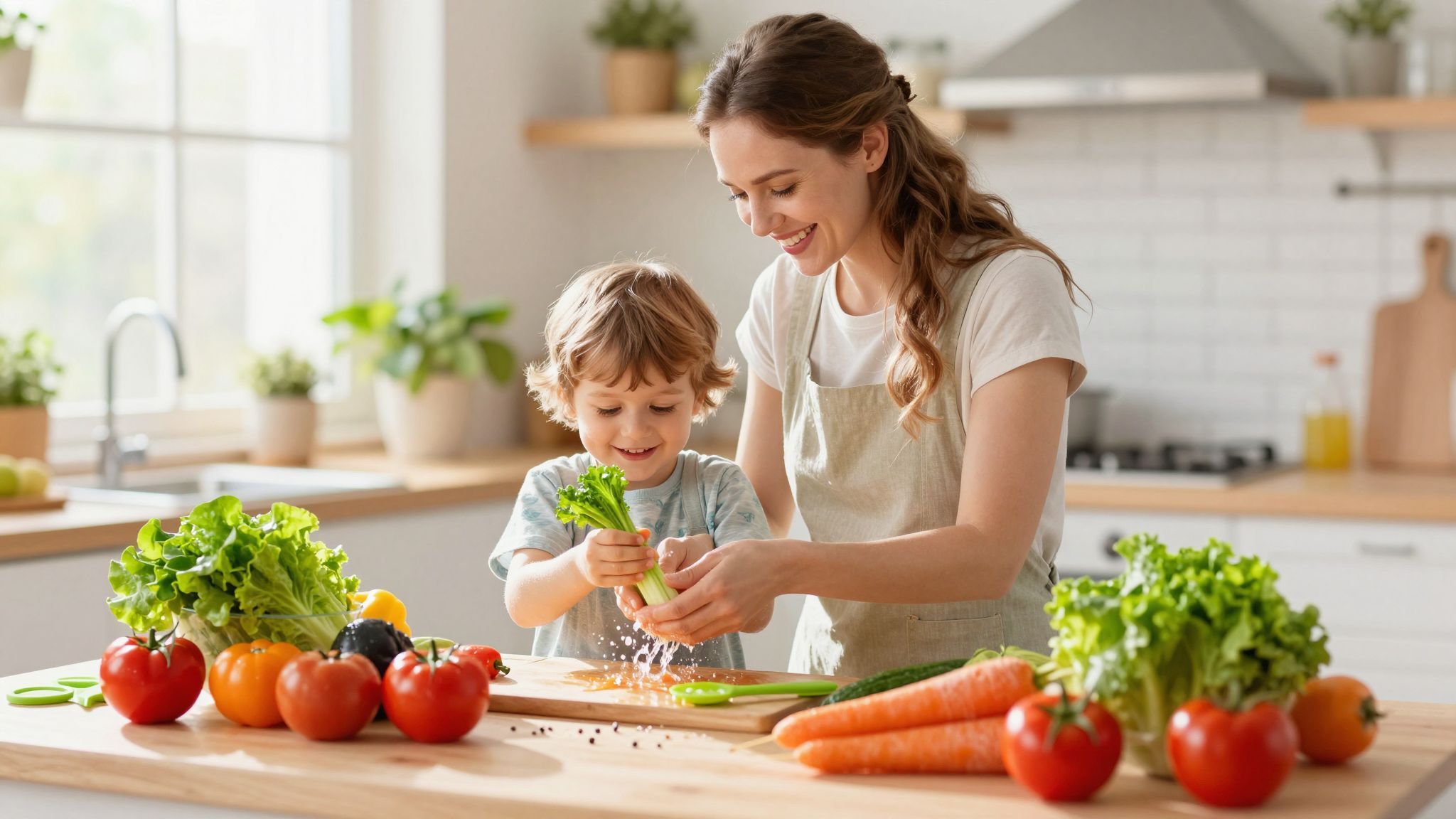 A színes zöldségek vonzóbbá teszik a táplálkozást.