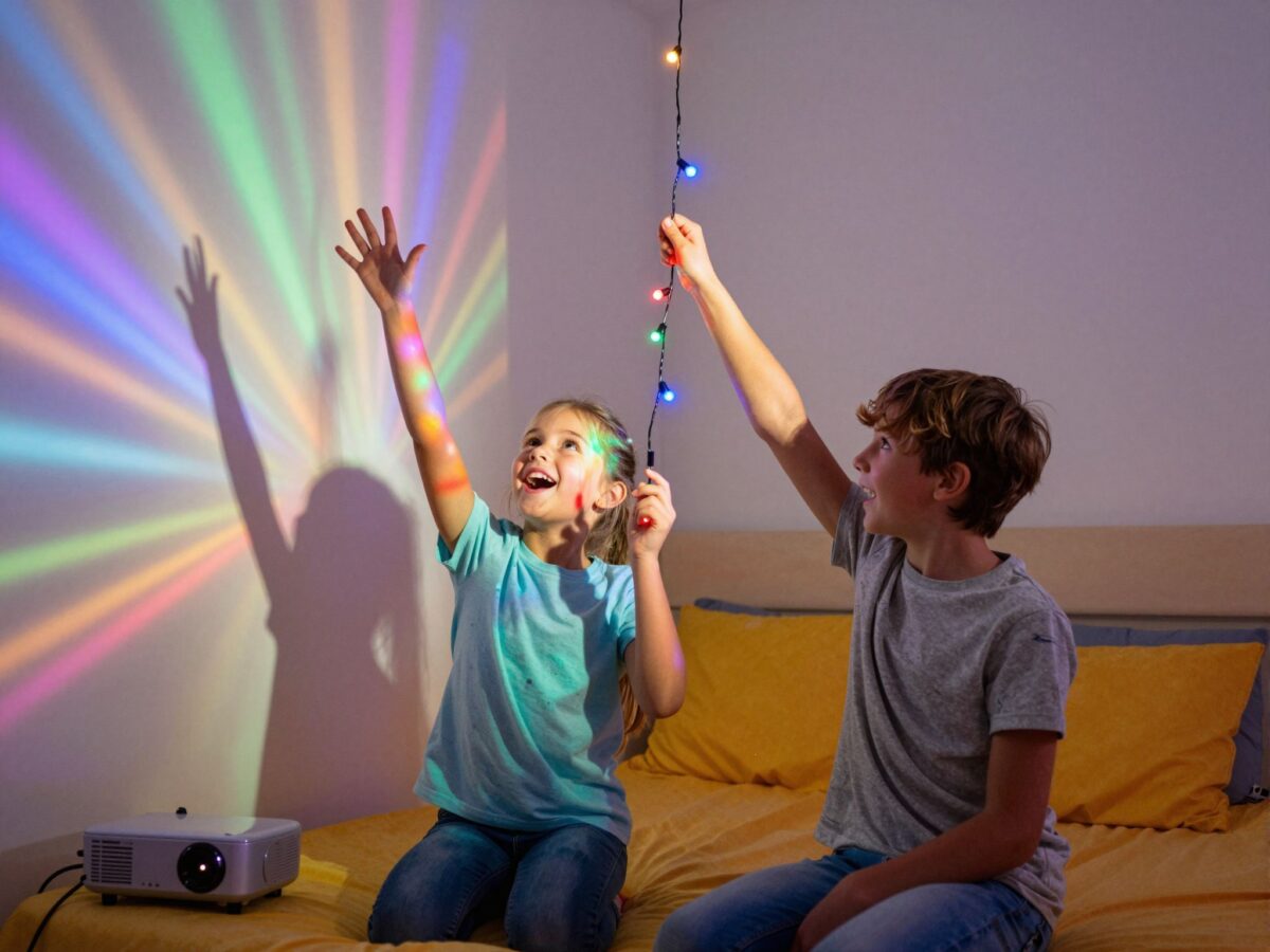 Miért rajonganak a gyerekek a fényfüzérekért és projektorokért? A vizuális ingerek szerepe