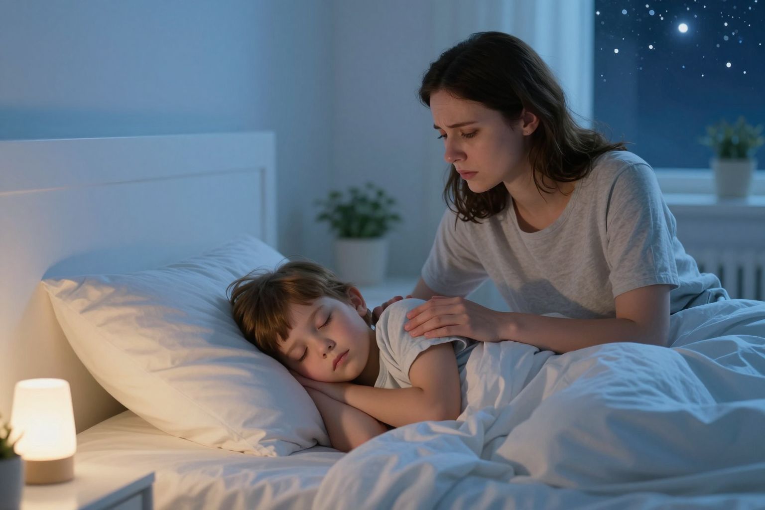 A pavor éjszaka jelentkezik, a rémálom ébredéskor.