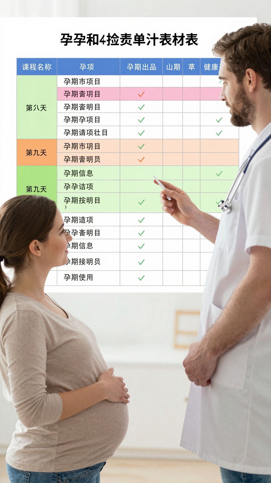 A vizsgálatok ütemezése fontos a terhesség egészsége szempontjából.