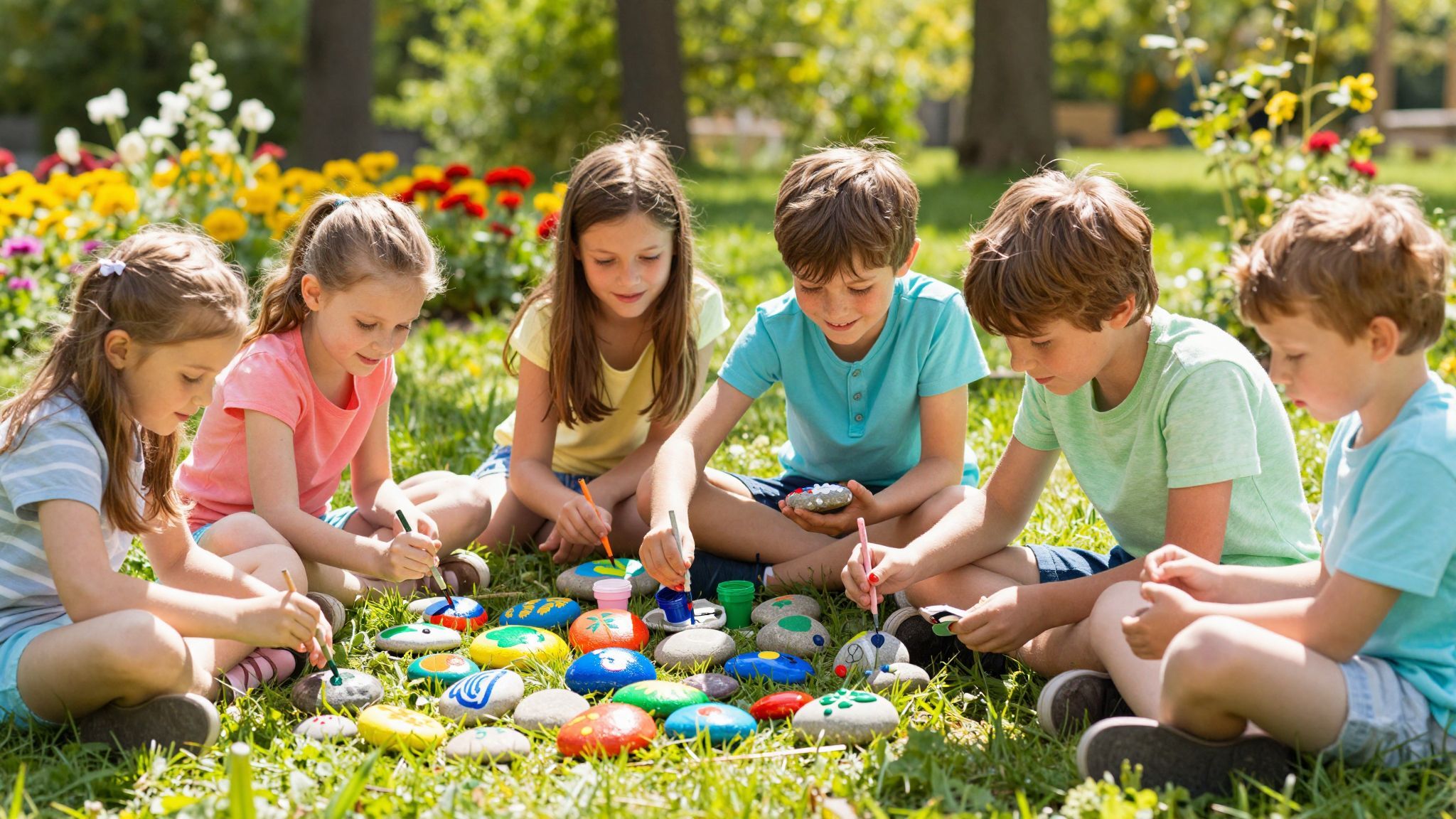 A kőfestés szórakoztató módja a gyerekek kreativitásának fejlesztésére.