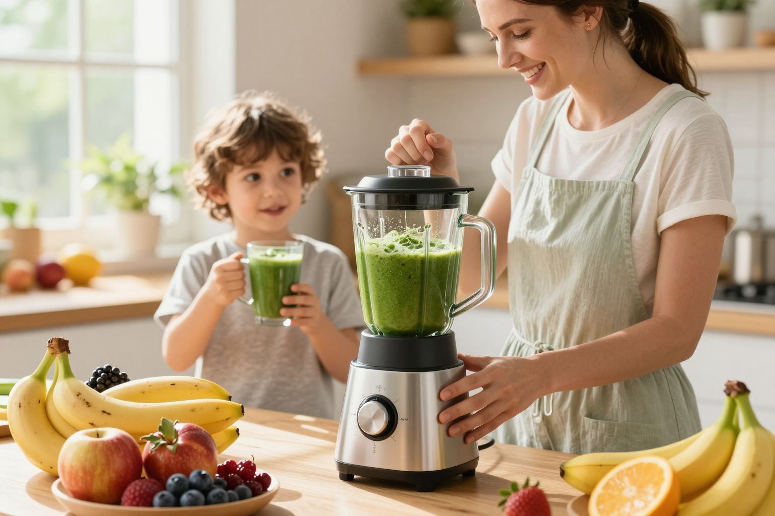 A spirulina smoothie-ban jól elrejthető a gyerekeknek!