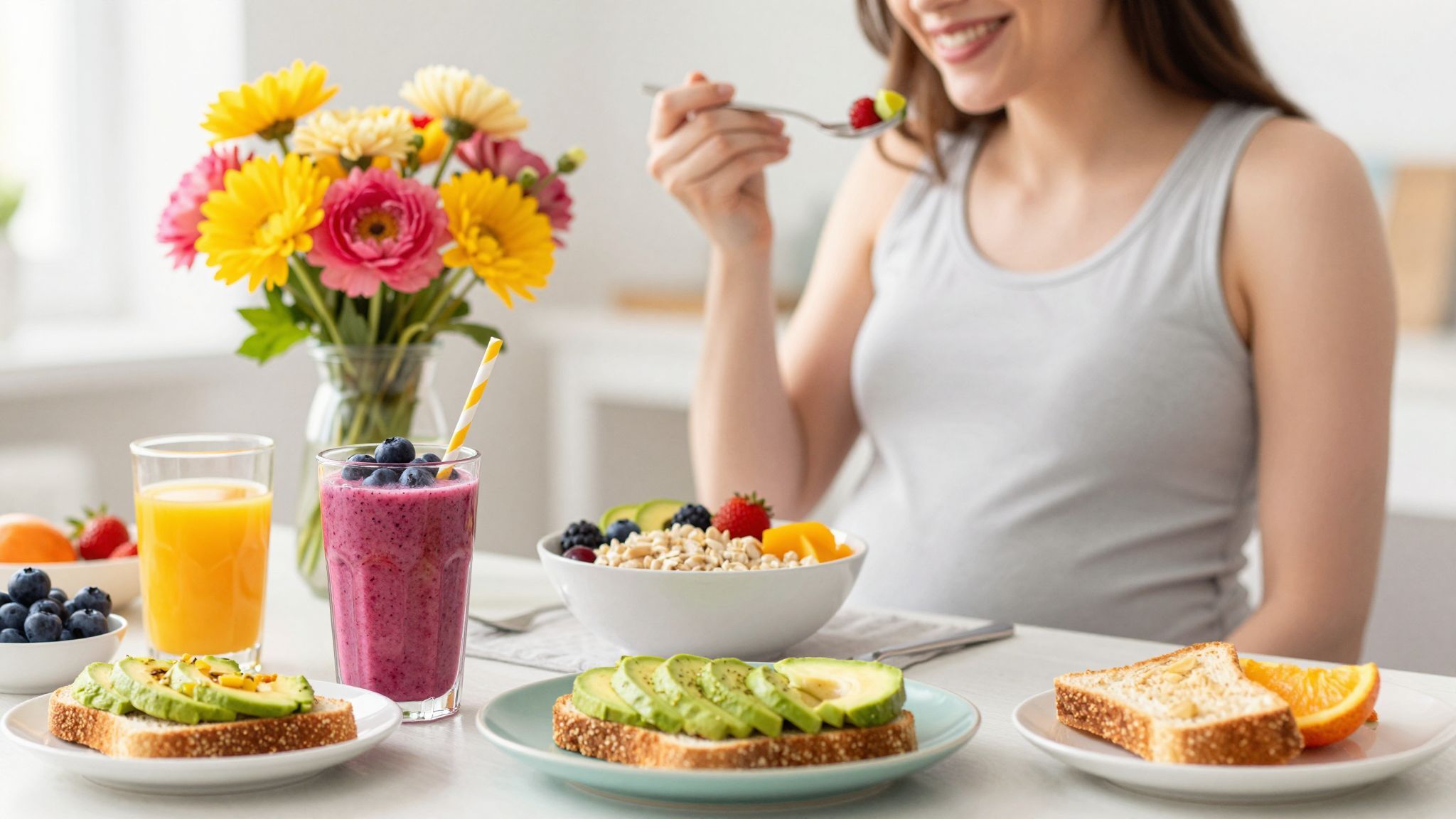 A folsavban gazdag ételek segítik a baba fejlődését.