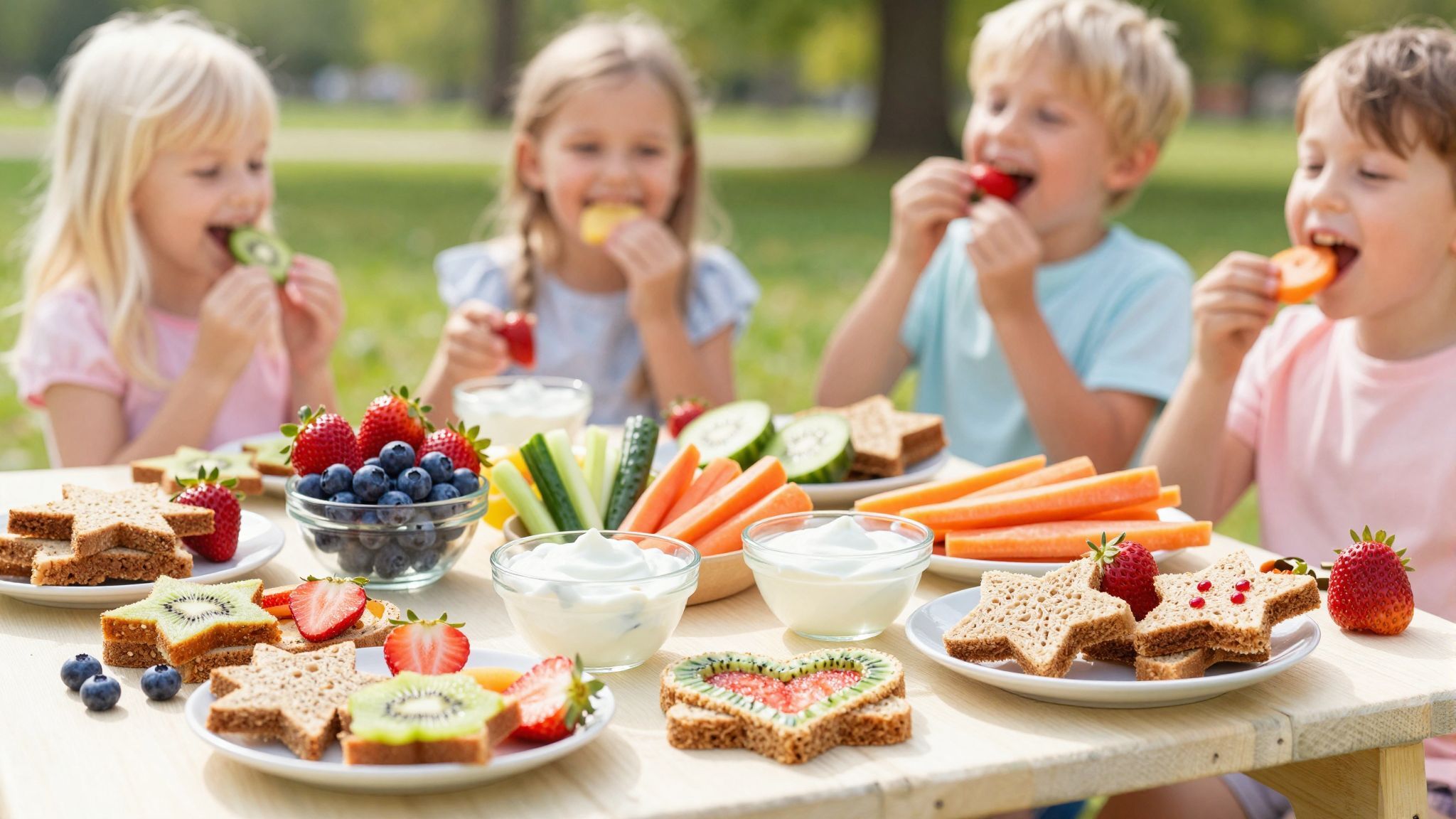 Az uzsonna színes és tápláló falatokkal tálalva a legjobb!