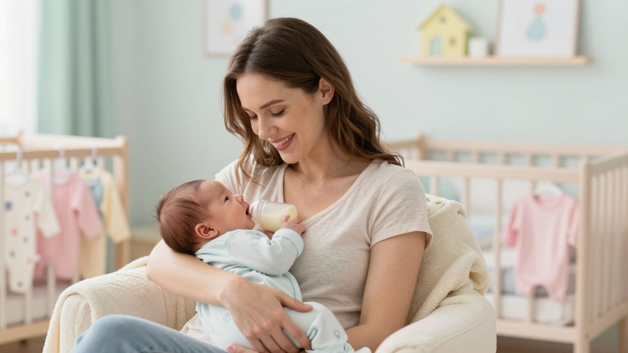A szülés után a mell gyorsan megváltozik és tejjel telik meg.
