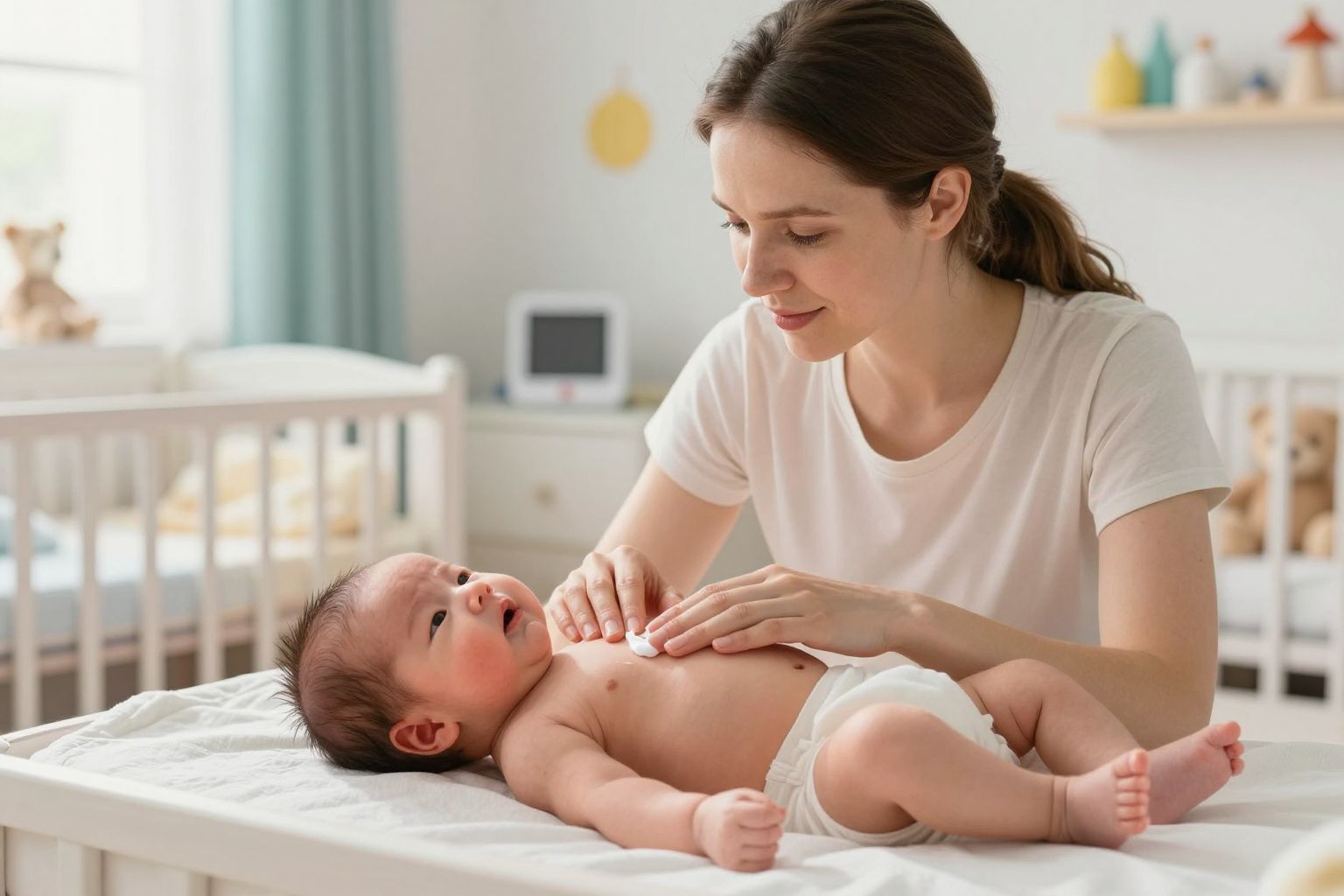 A pelenkakiütés megelőzéséhez fontos a megfelelő bőrápolás.