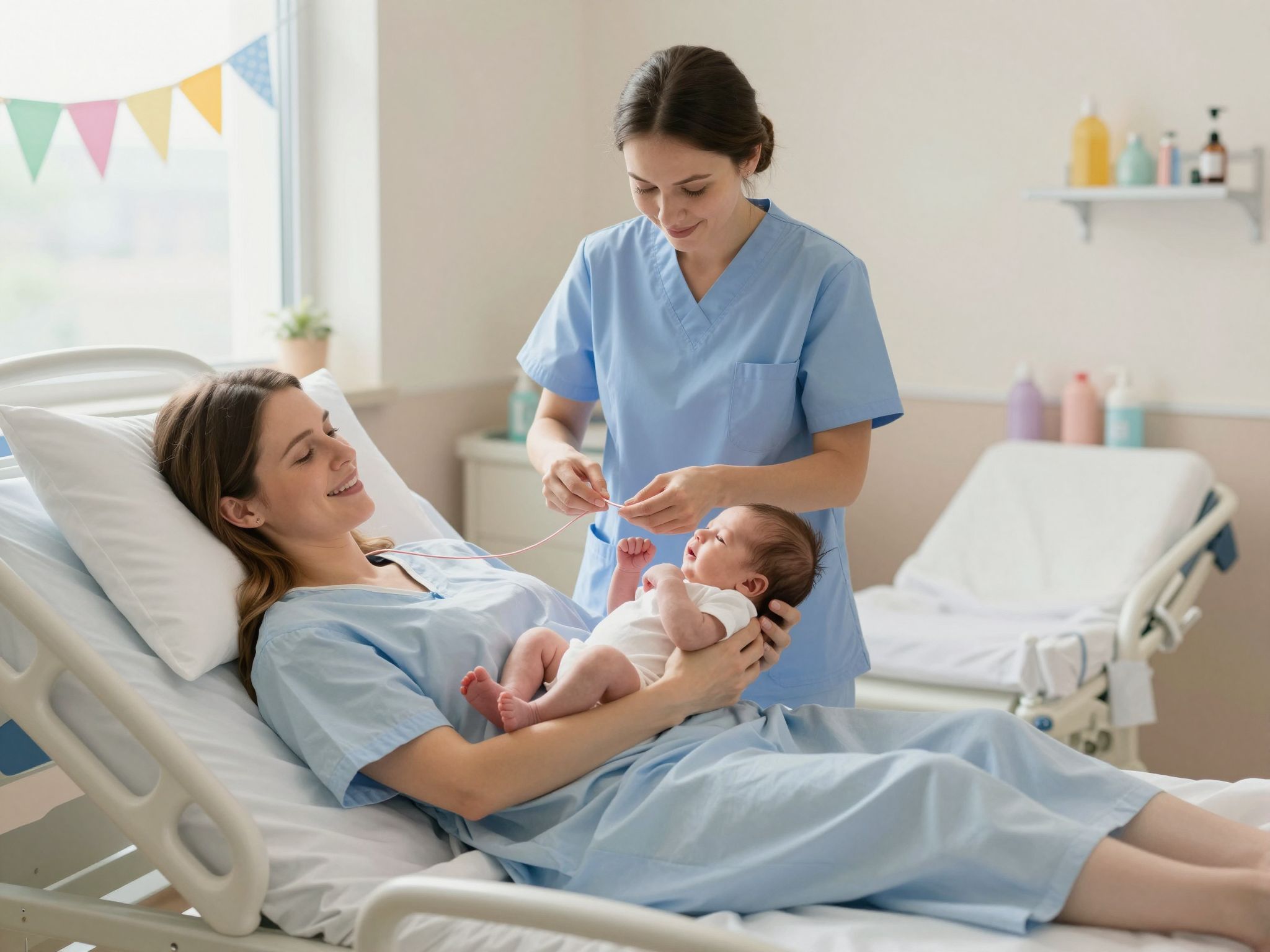 A köldökzsinór elvágása javíthatja a baba oxigénellátását.