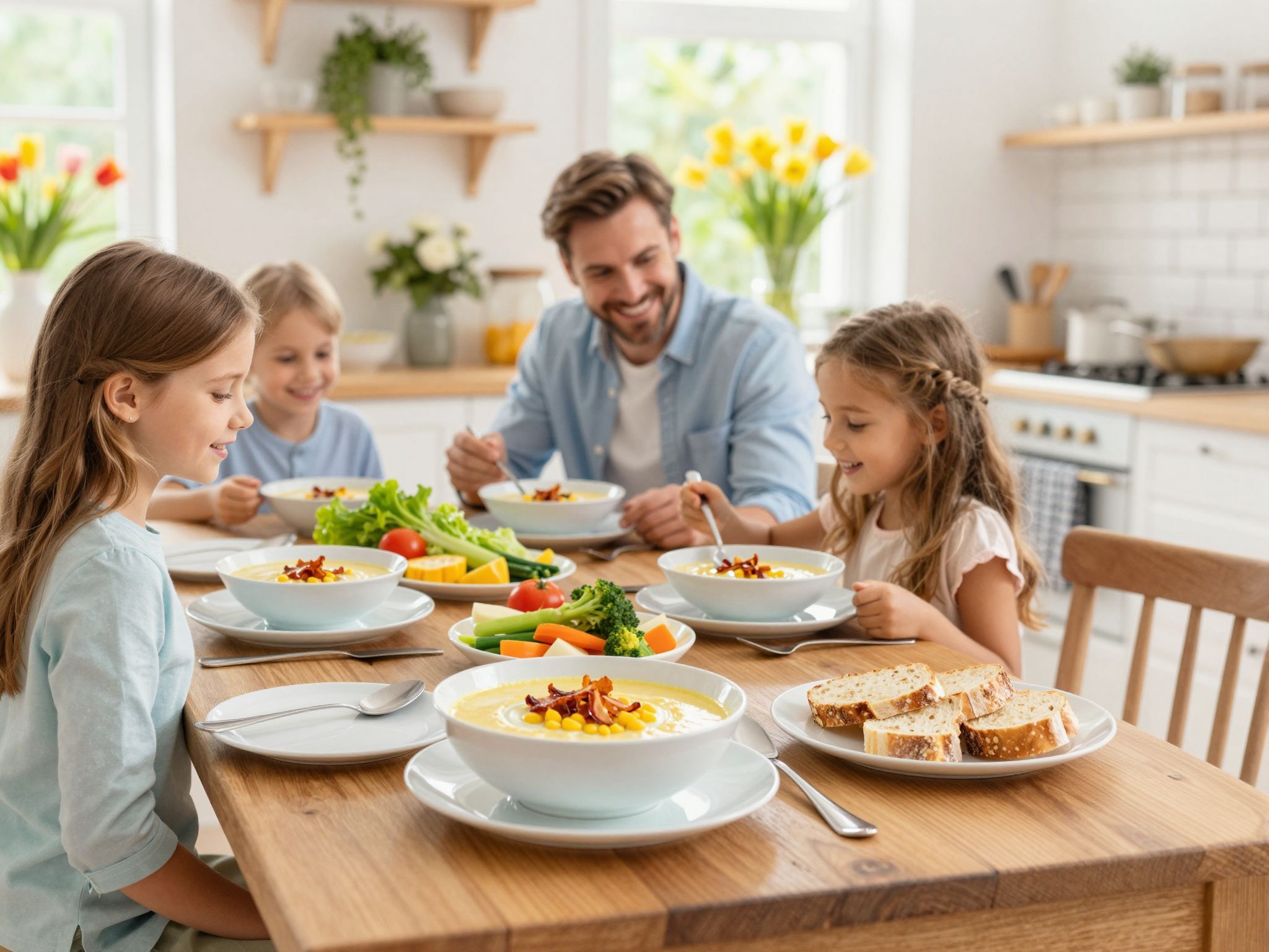 A krémes kukorica leves különleges íze a bacon!