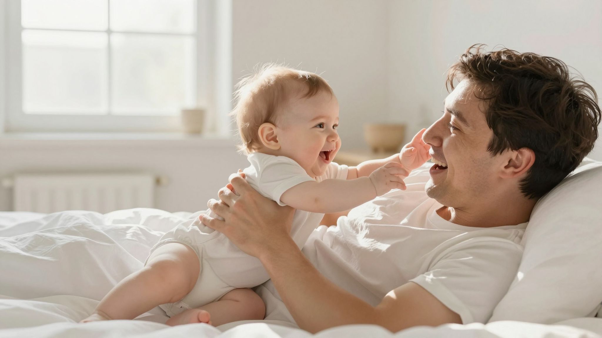 A babák intuitív módon felfedezik a szeretet kifejezését.