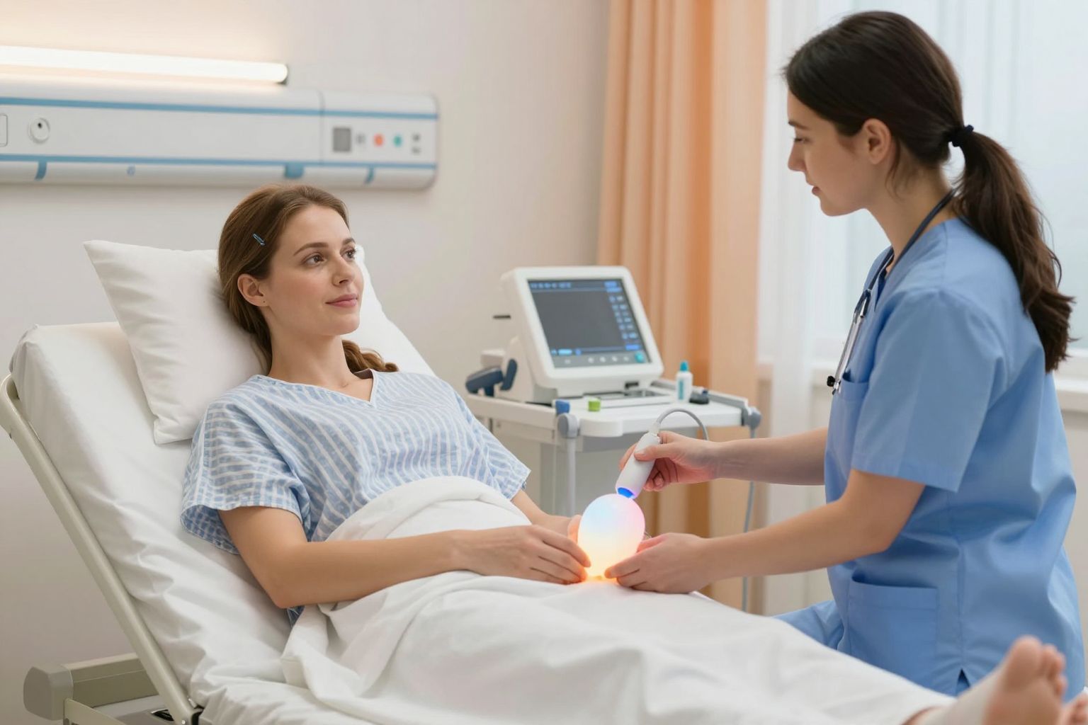 A ballonos tágítás segíti a szülést és a fájdalomcsillapítást.