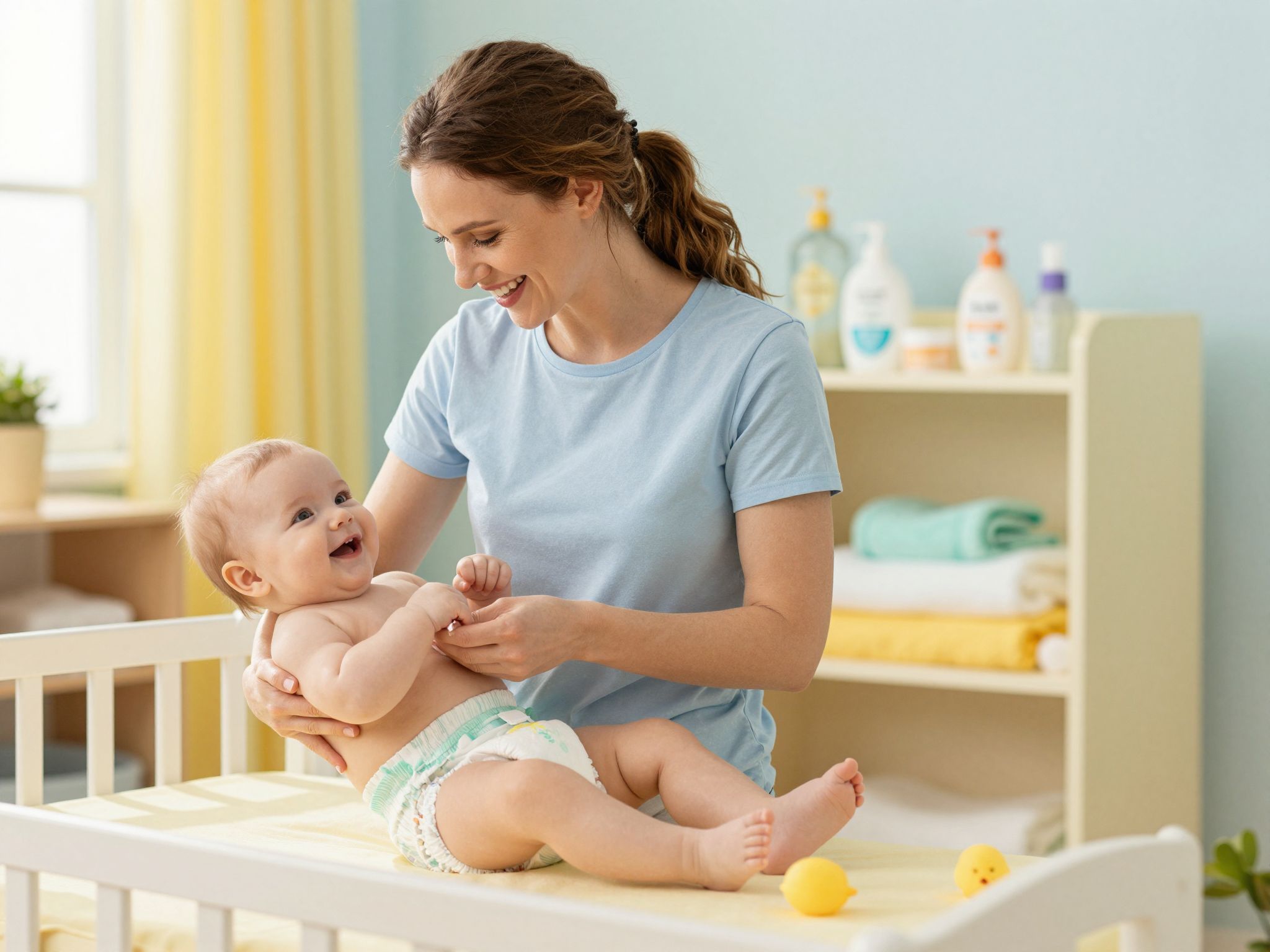 A nem megfelelő pelenka irritációt és bőrproblémákat okozhat.