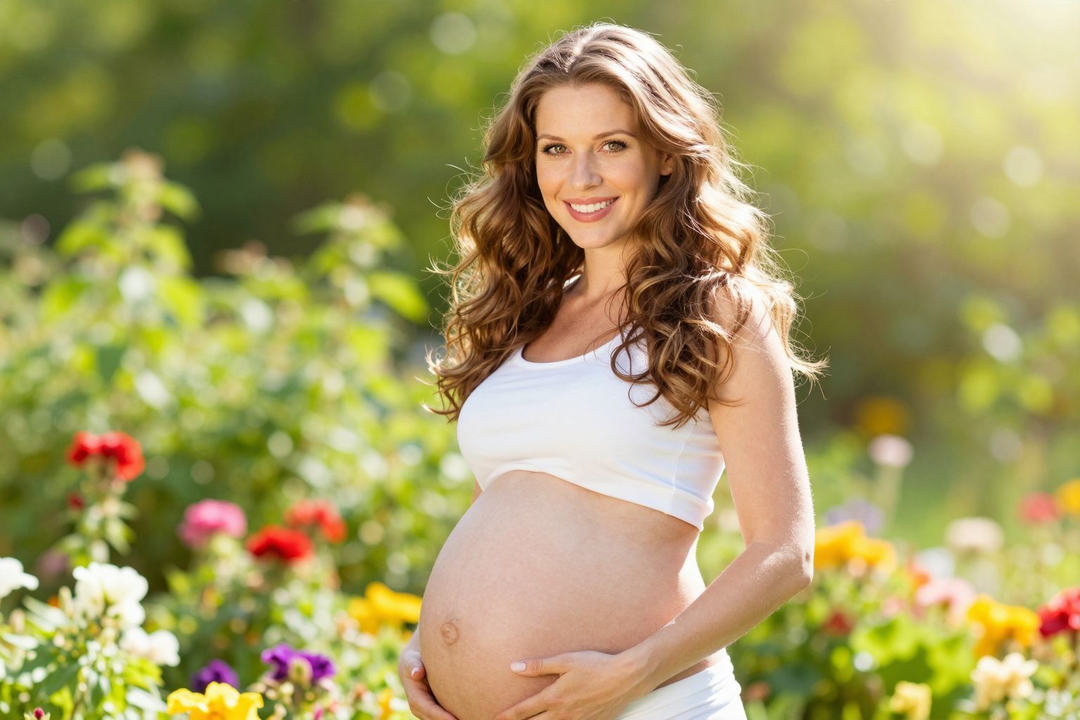 A terhesség alatt a bőr és a haj ragyogását nyerik.