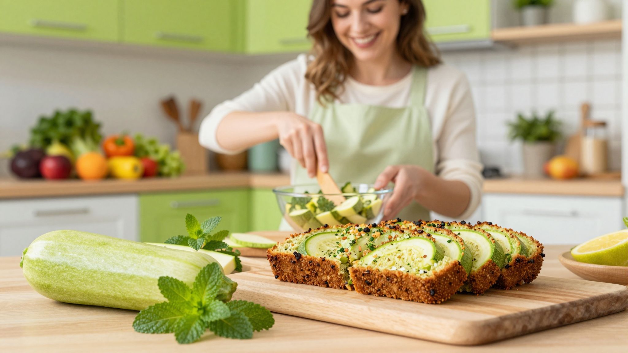 A cukkini kiválóan helyettesíti a lisztet a kenyérben.