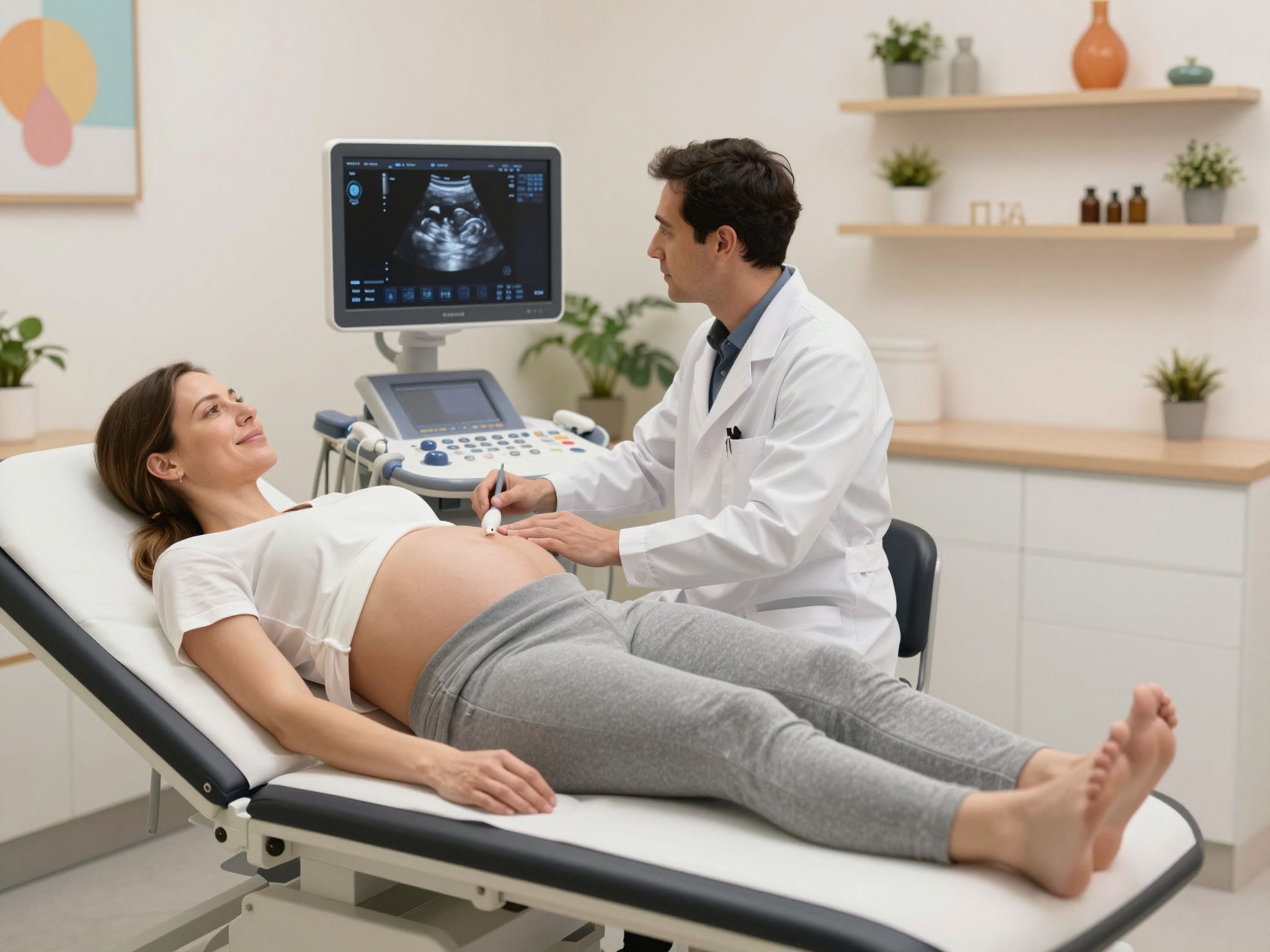 Az ultrahang segít megállapítani a spirál helyzetét.