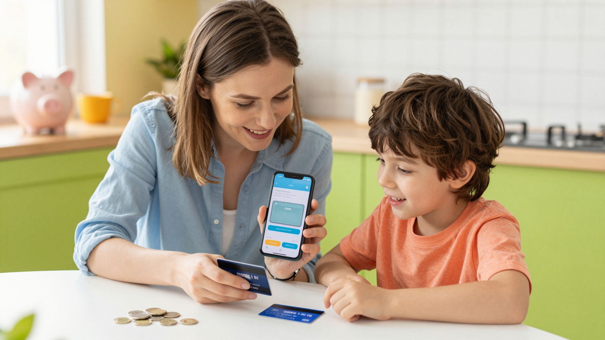 A digitális pénzkezelés segít a gyerekek pénzügyi tudatosságában.