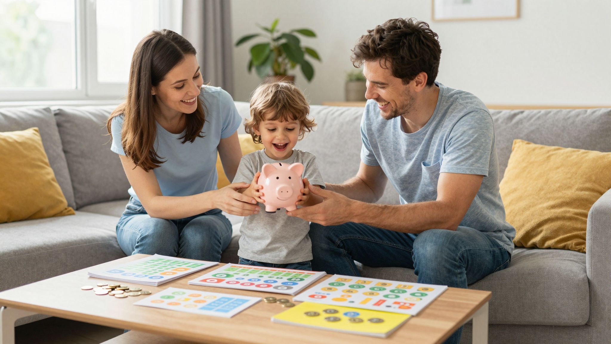 A heti zsebpénz elősegíti a pénzügyi fegyelem fejlődését.