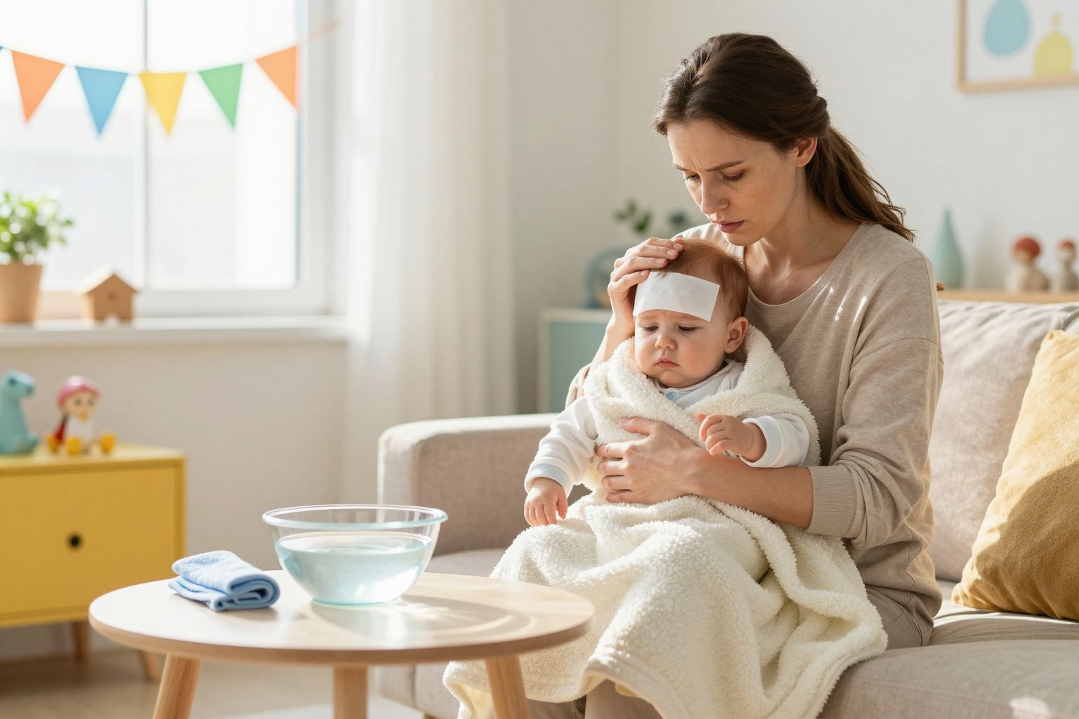A hűtőfürdő segít a láz gyors csillapításában.