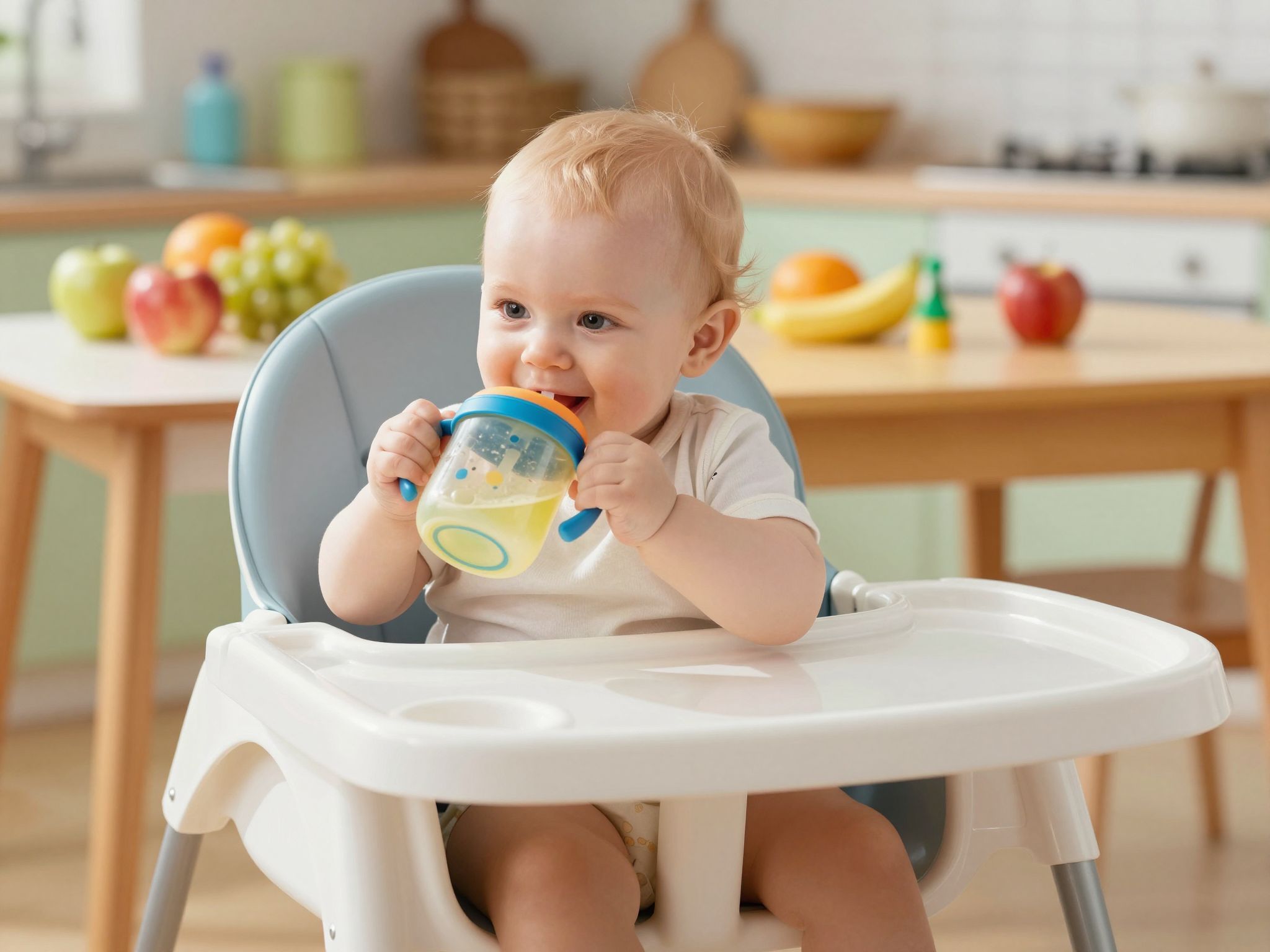 Használj színes, tetszetős poharakat a baba motiválására!