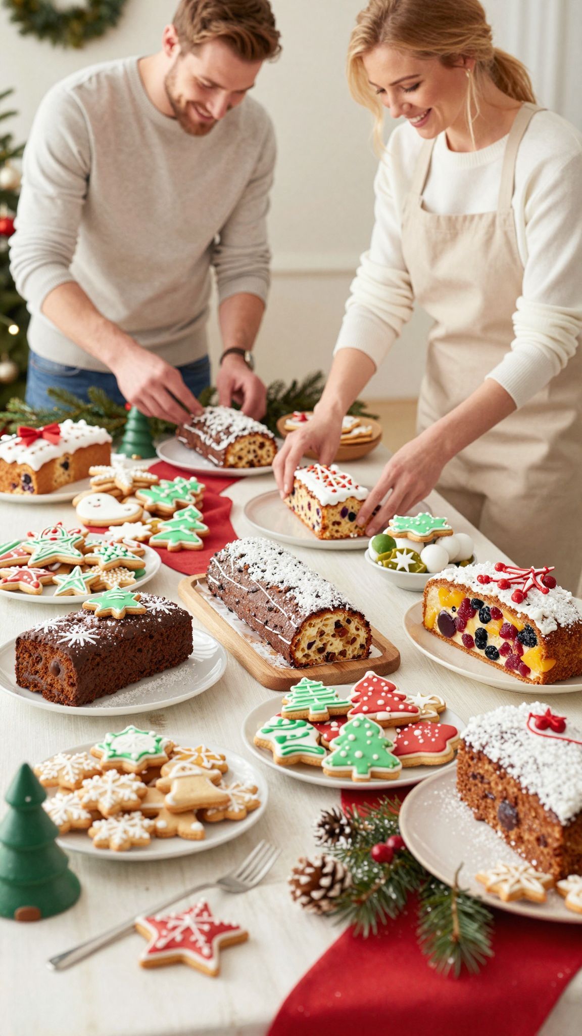 Karácsonyi desszerttálán a színek és ízek harmóniája a fontos.