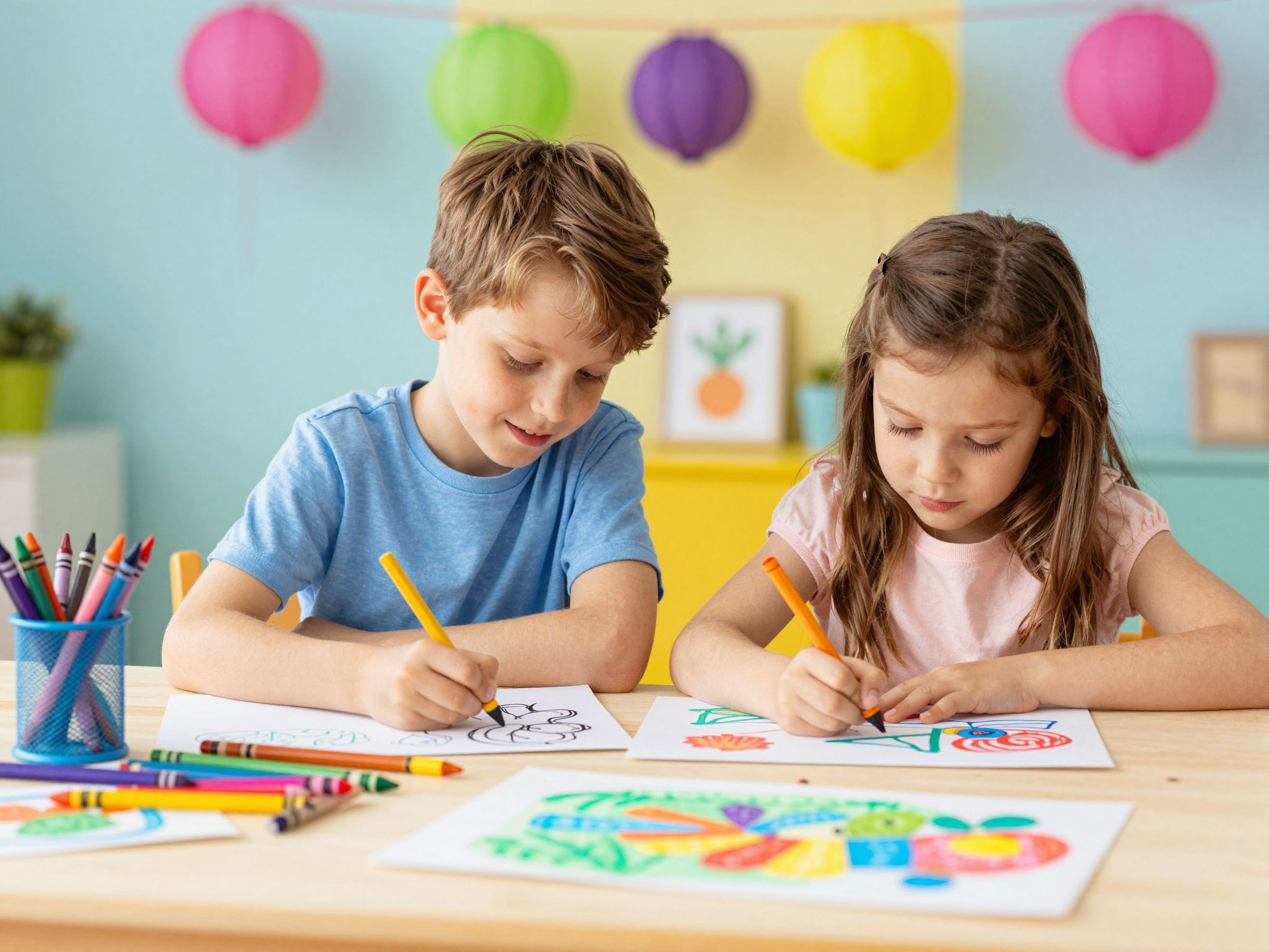 A színezés javítja a gyerekek koncentrációs képességét.