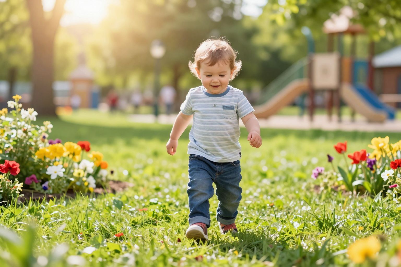 A biztonságos környezet elősegíti a baba magabiztosságát.