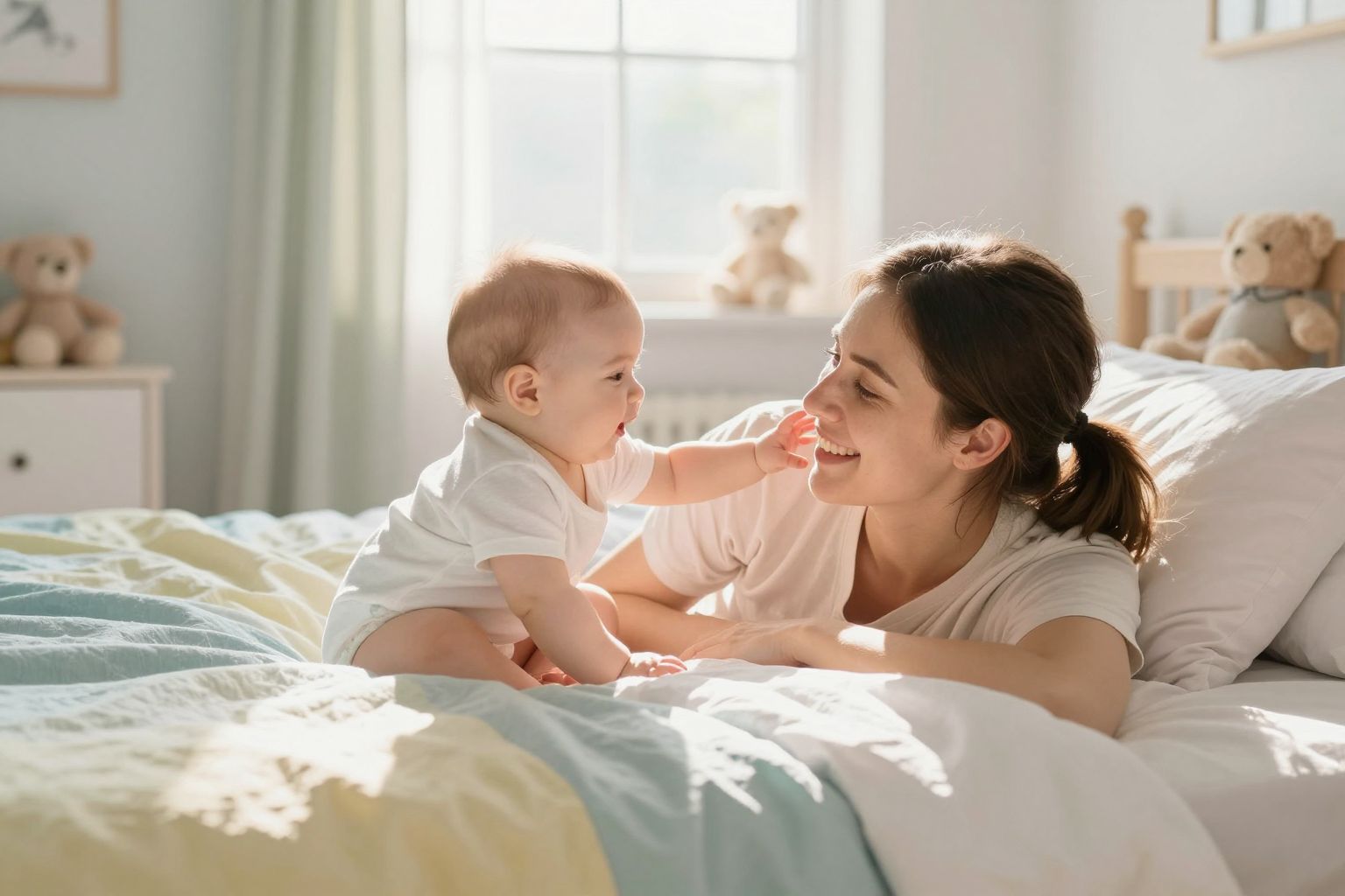 A baba érintése erősíti a kötődést és biztonságérzetet.