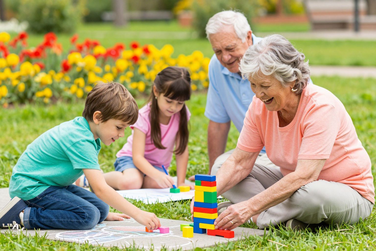 A közös játék elősegíti a generációk közti kapcsolatokat.