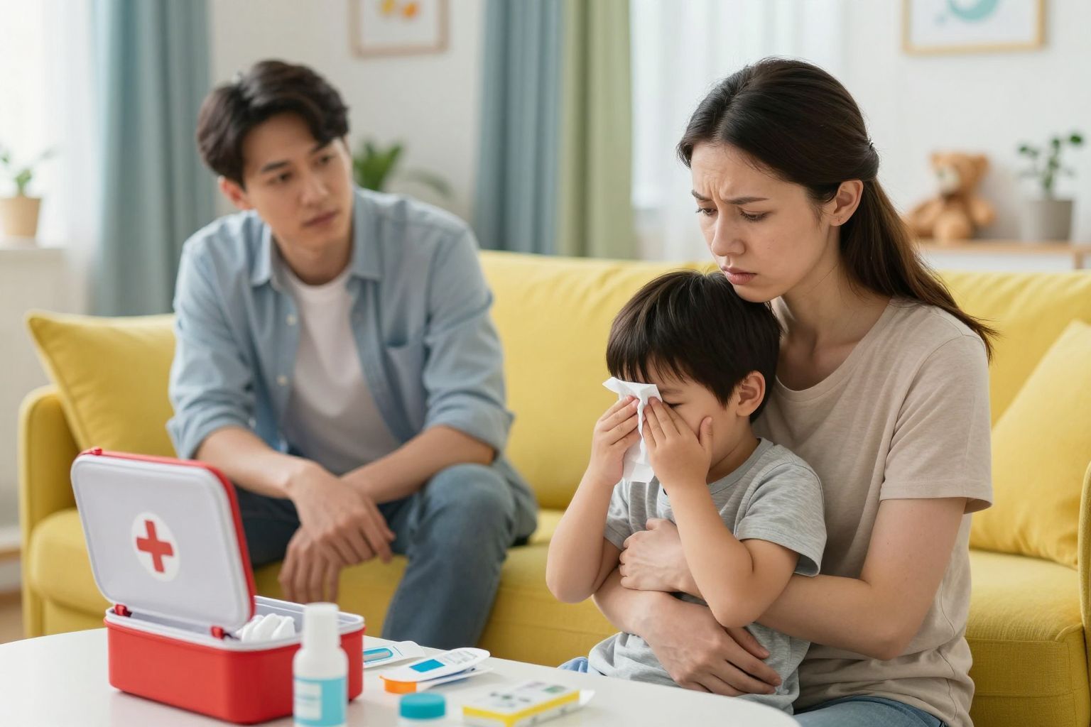 A lázgörcs elsősegélye: hűtsük le a gyermeket!