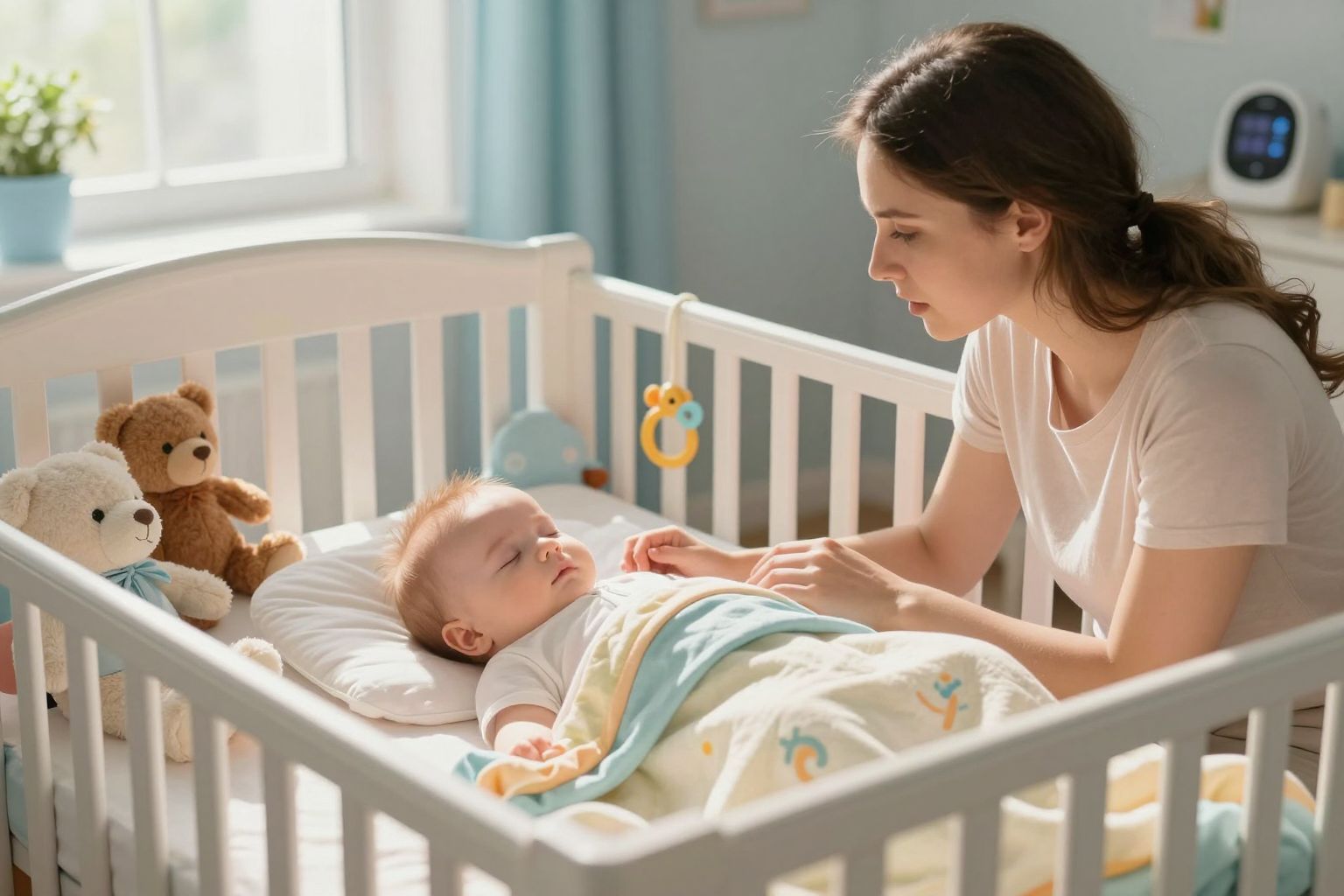 A fájdalom és stressz megzavarhatja a baba alvását.