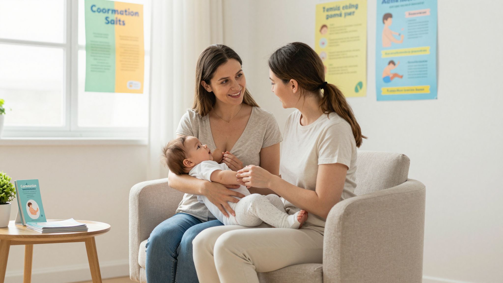 A laktációs szaktanácsadás segít a szoptatási nehézségek megoldásában.