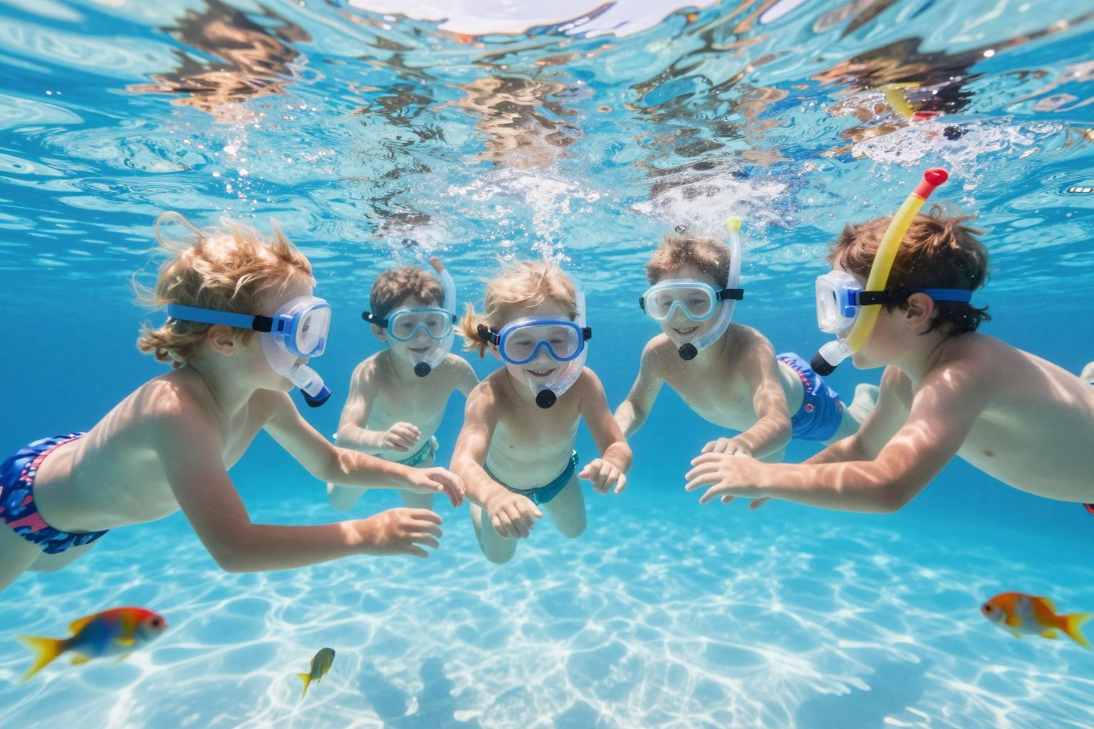 A víz alatti kommunikáció segíti a biztonságos úszást.