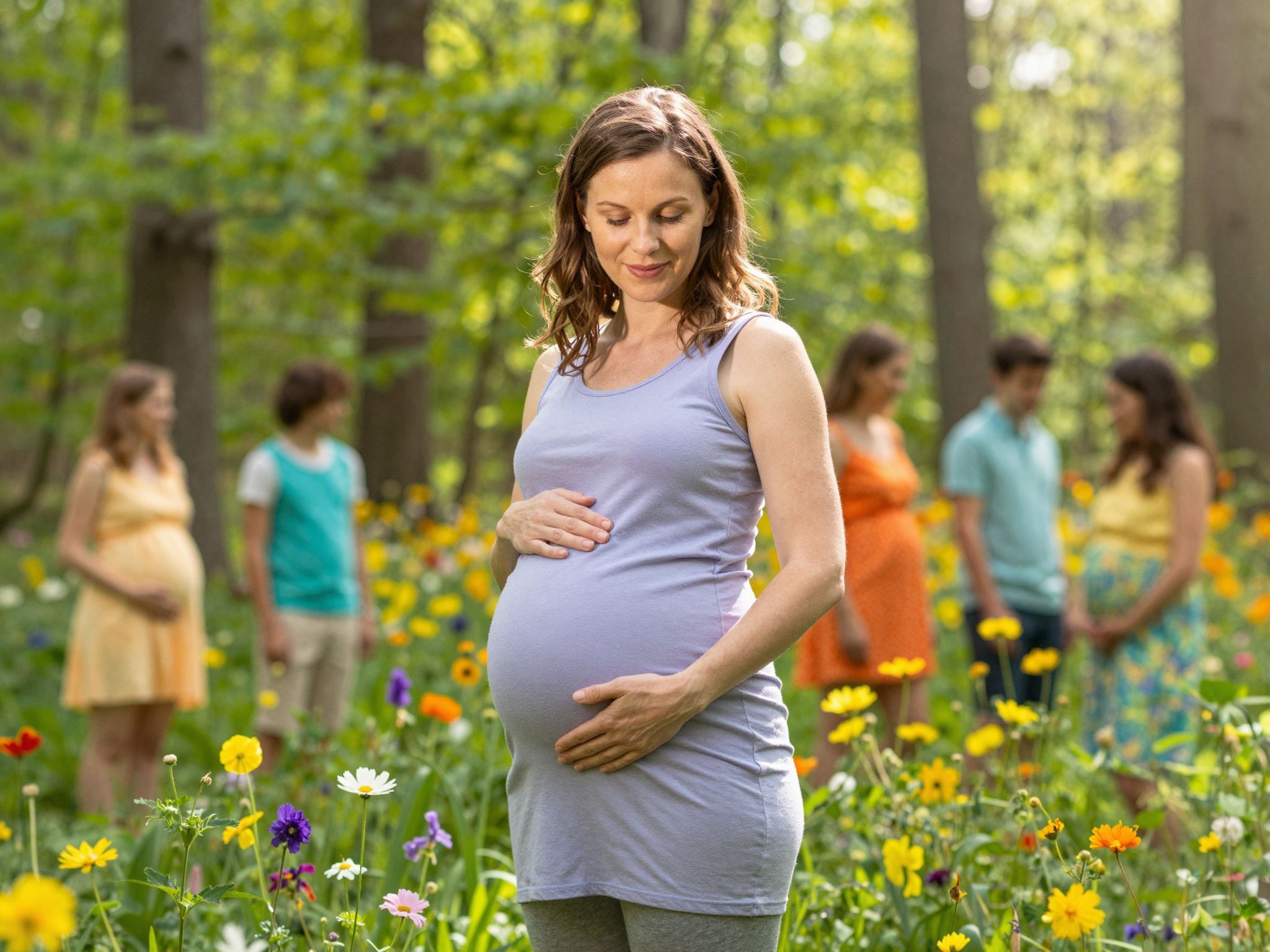 A légzőrendszer felnagyobbodik a fejlődő magzat miatt.