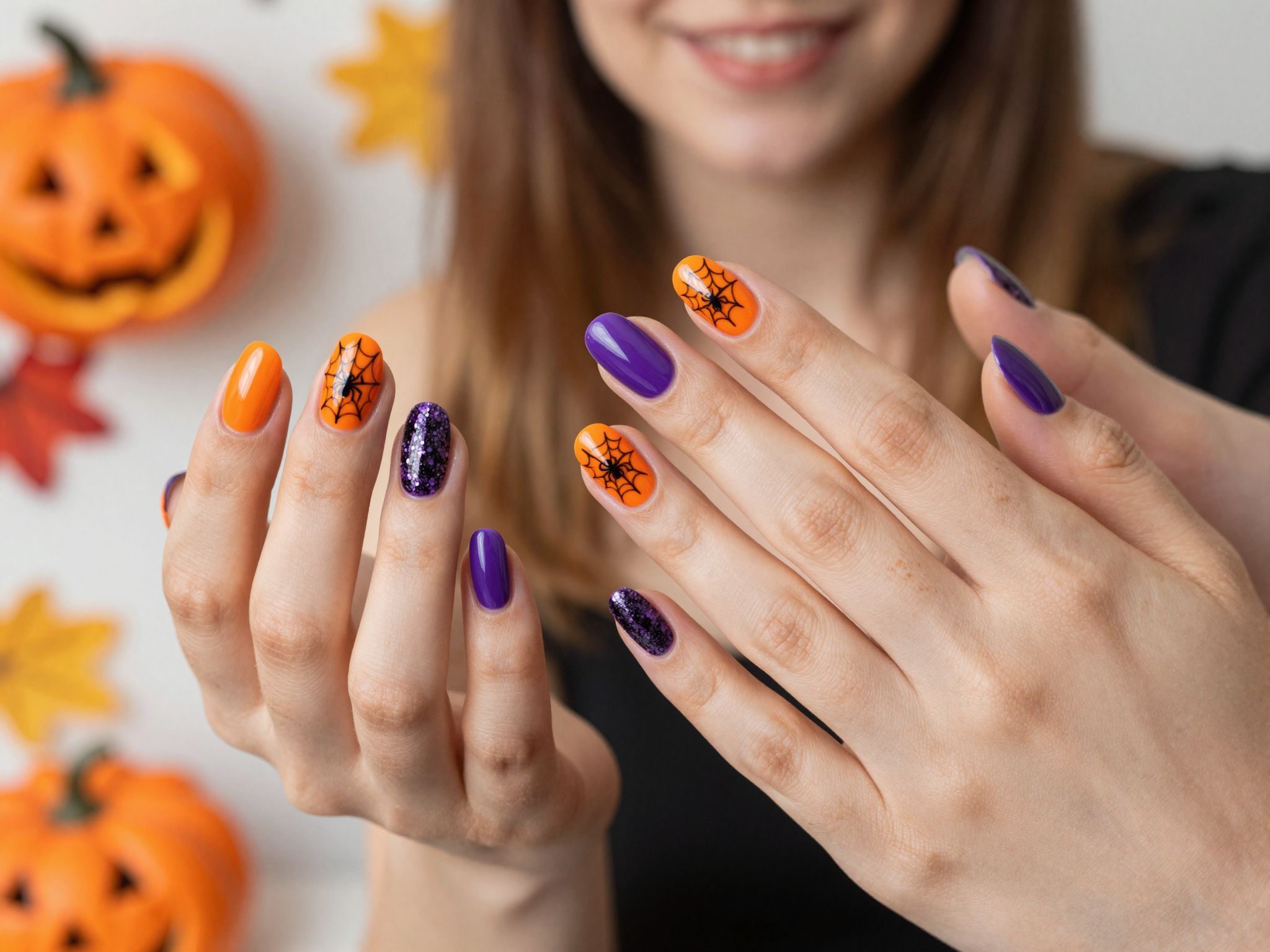 A pókháló mintázat mindig népszerű a Halloweenkor!