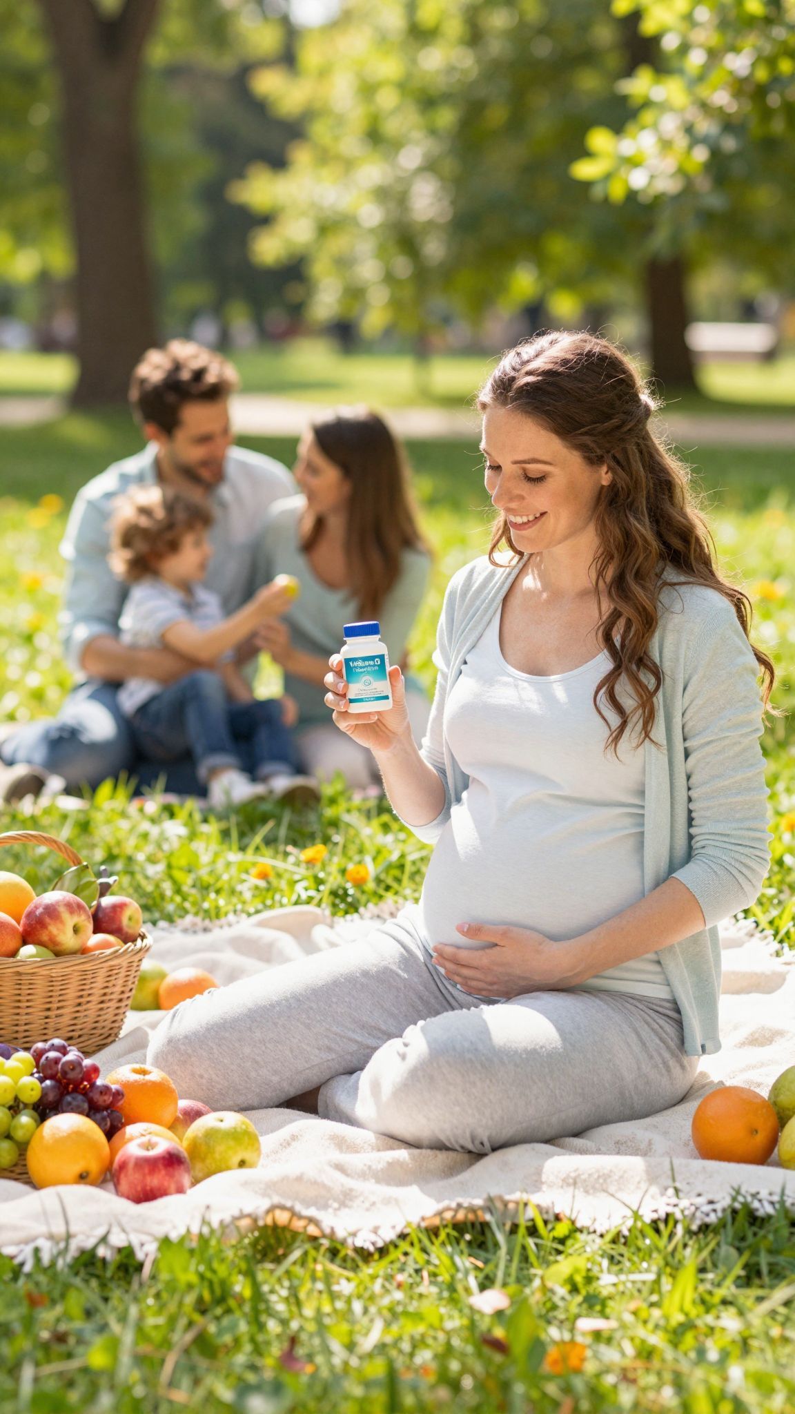 A D-vitamin pótlása fontos terhesség alatt a légzőszervi egészséghez.