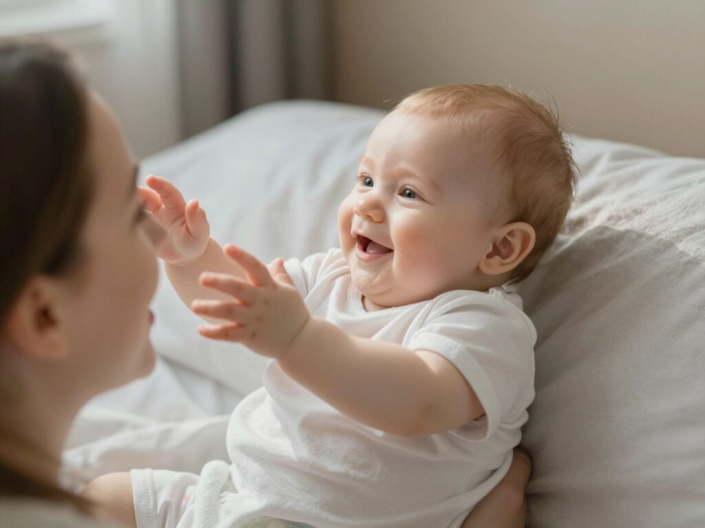 A reggeli ébresztő legédesebb módja: Ezért nyúlkál a babád az arcodhoz ébredéskor