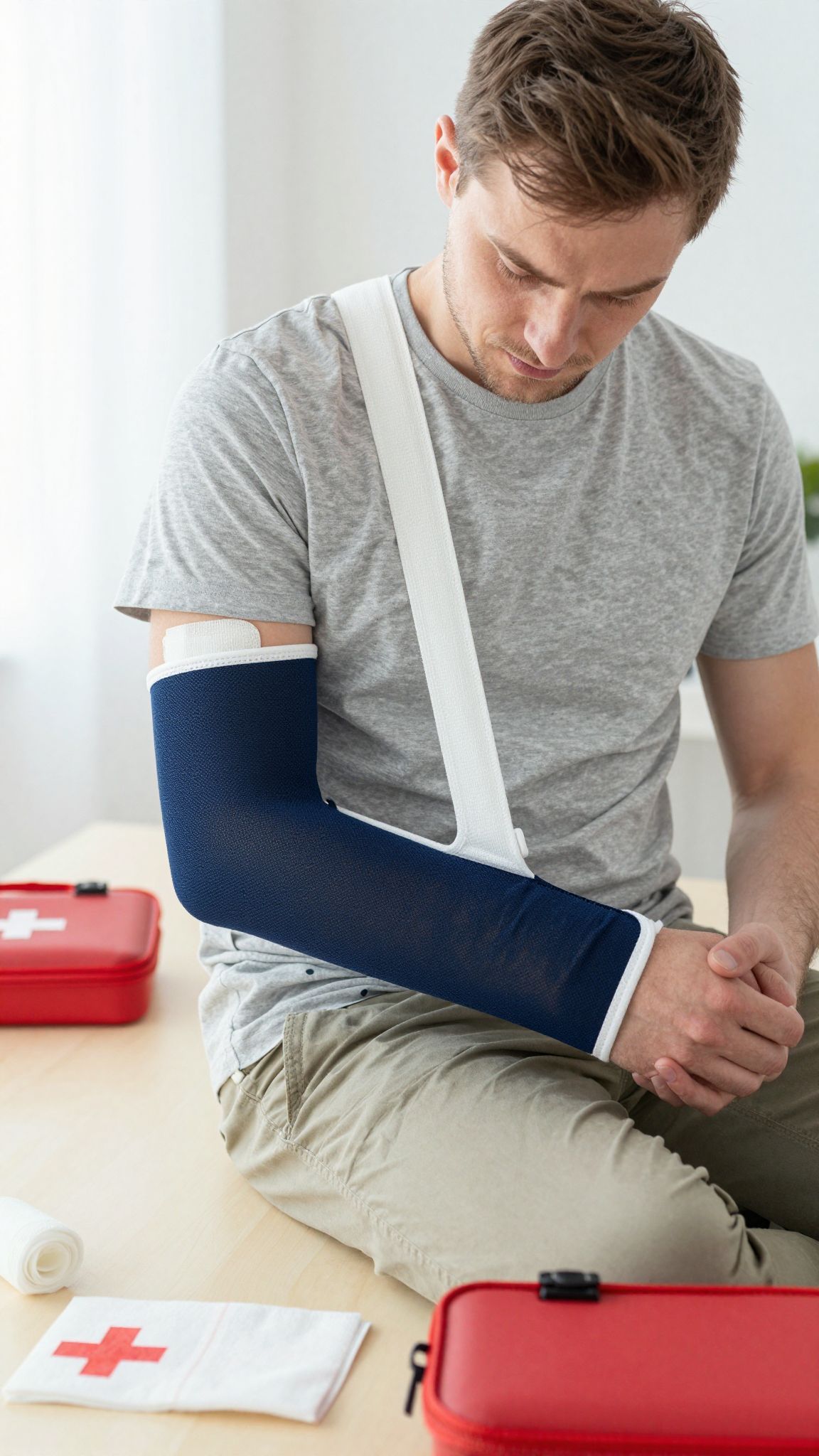 A rögzítés segít a gyógyulás gyorsításában és fájdalomcsillapításban.