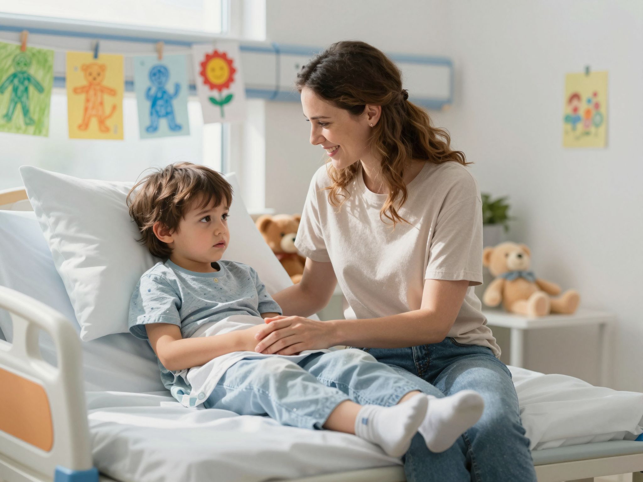 A szülő segít a gyermek biztonságérzetének megteremtésében.