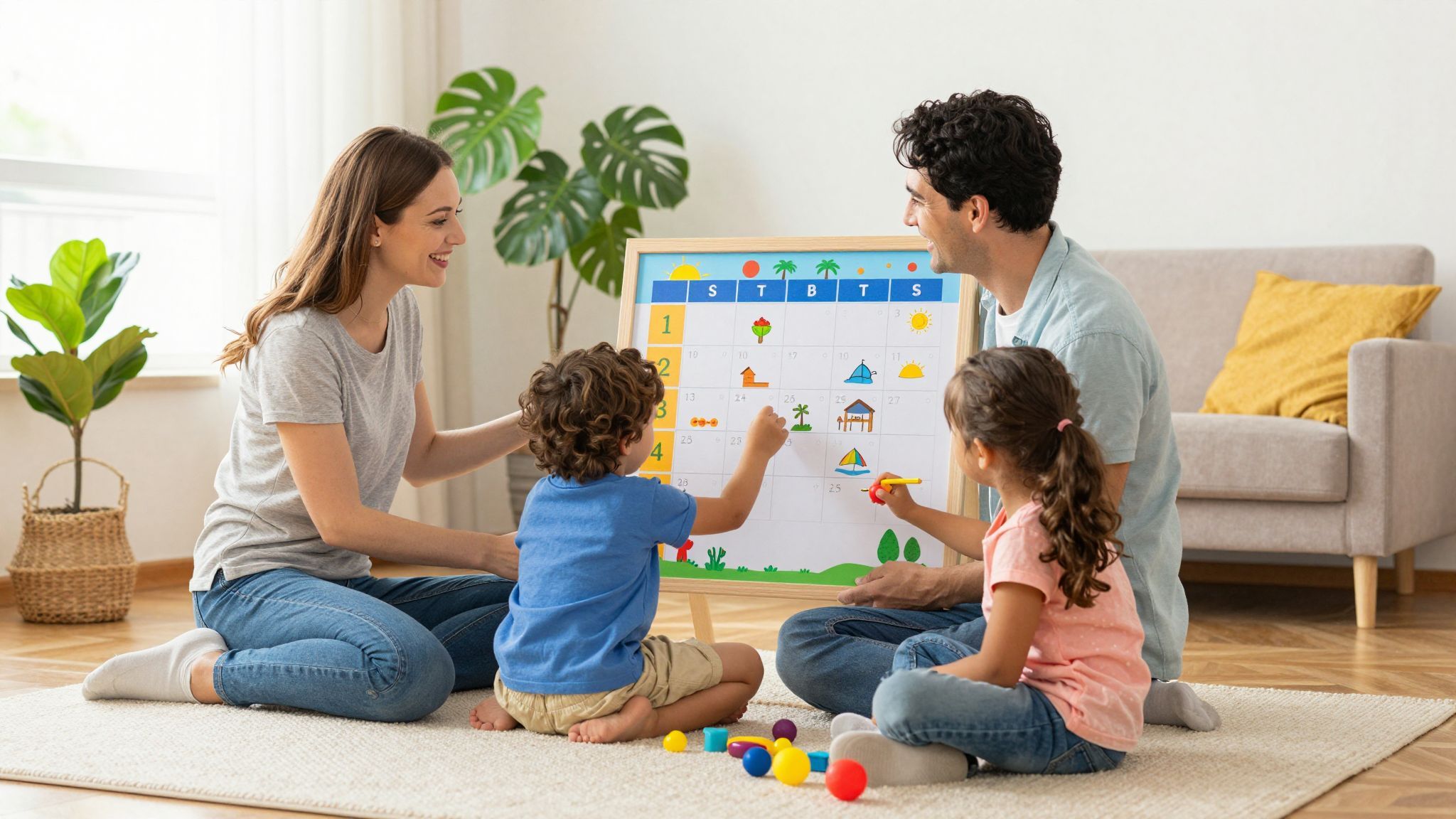 A struktúra segít a szülők stresszének csökkentésében.